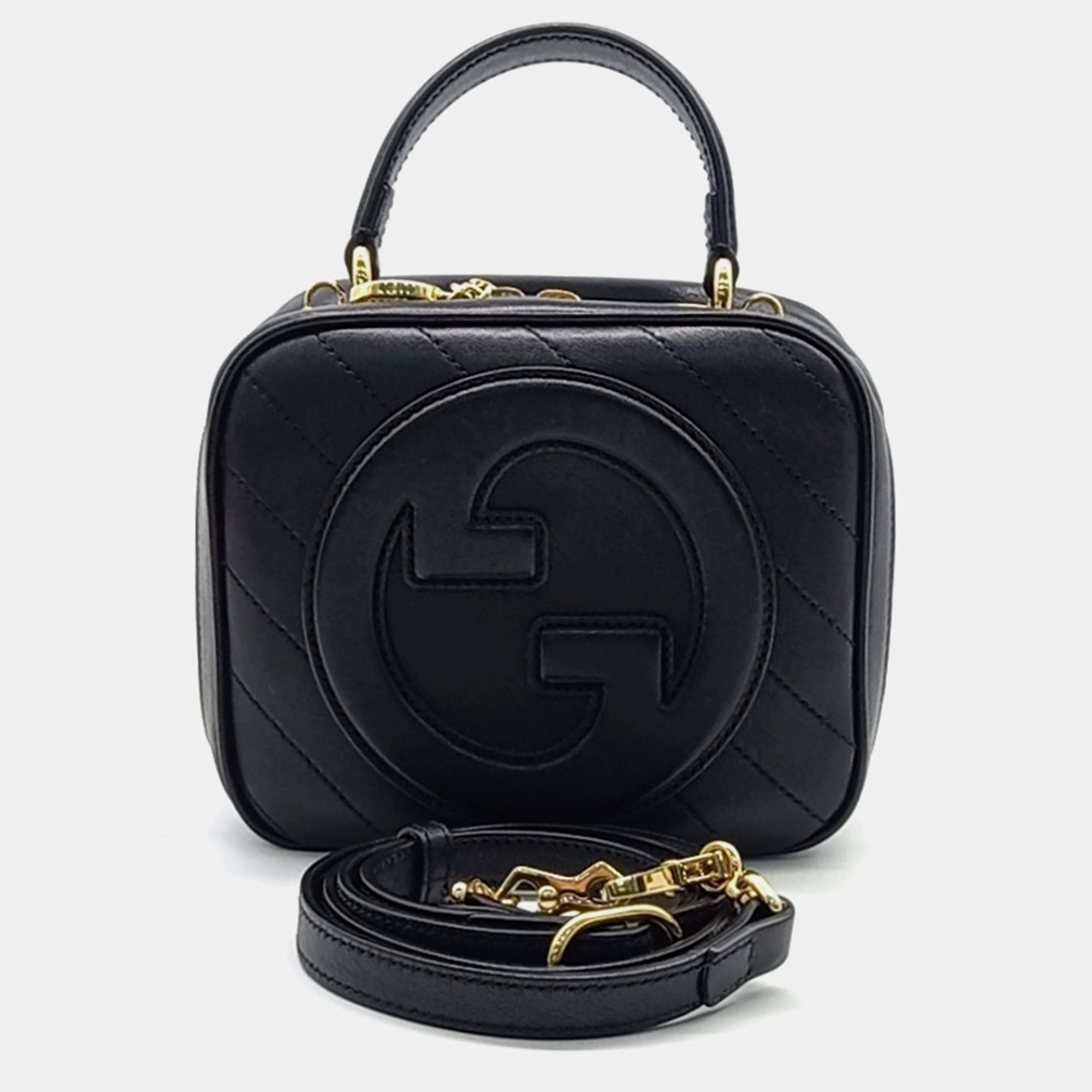 Pre Owned Gucci Blondie Top Handle Bag