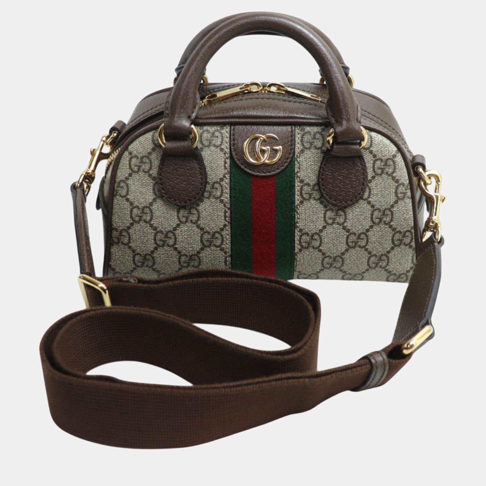 Gucci Beige/Ebony Ophidia Shoulder Bag