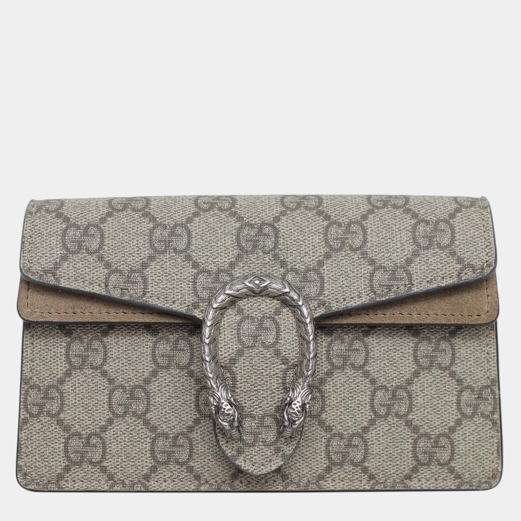 Gucci GG Supreme Super Mini Dionysus Shoulder Bag