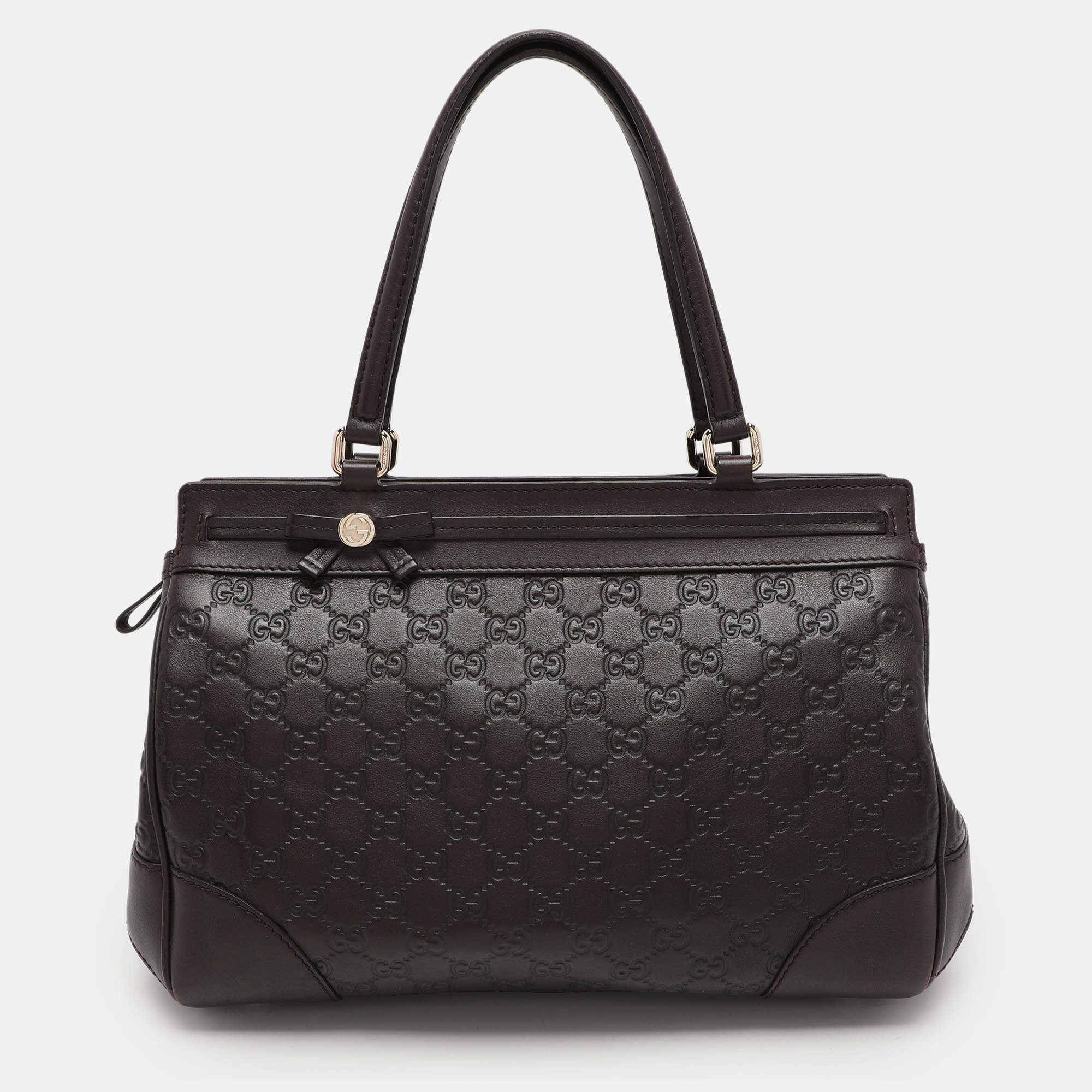 مملوكة مسبقًا Gucci Brown Guccissima Leather Mayfair Tote