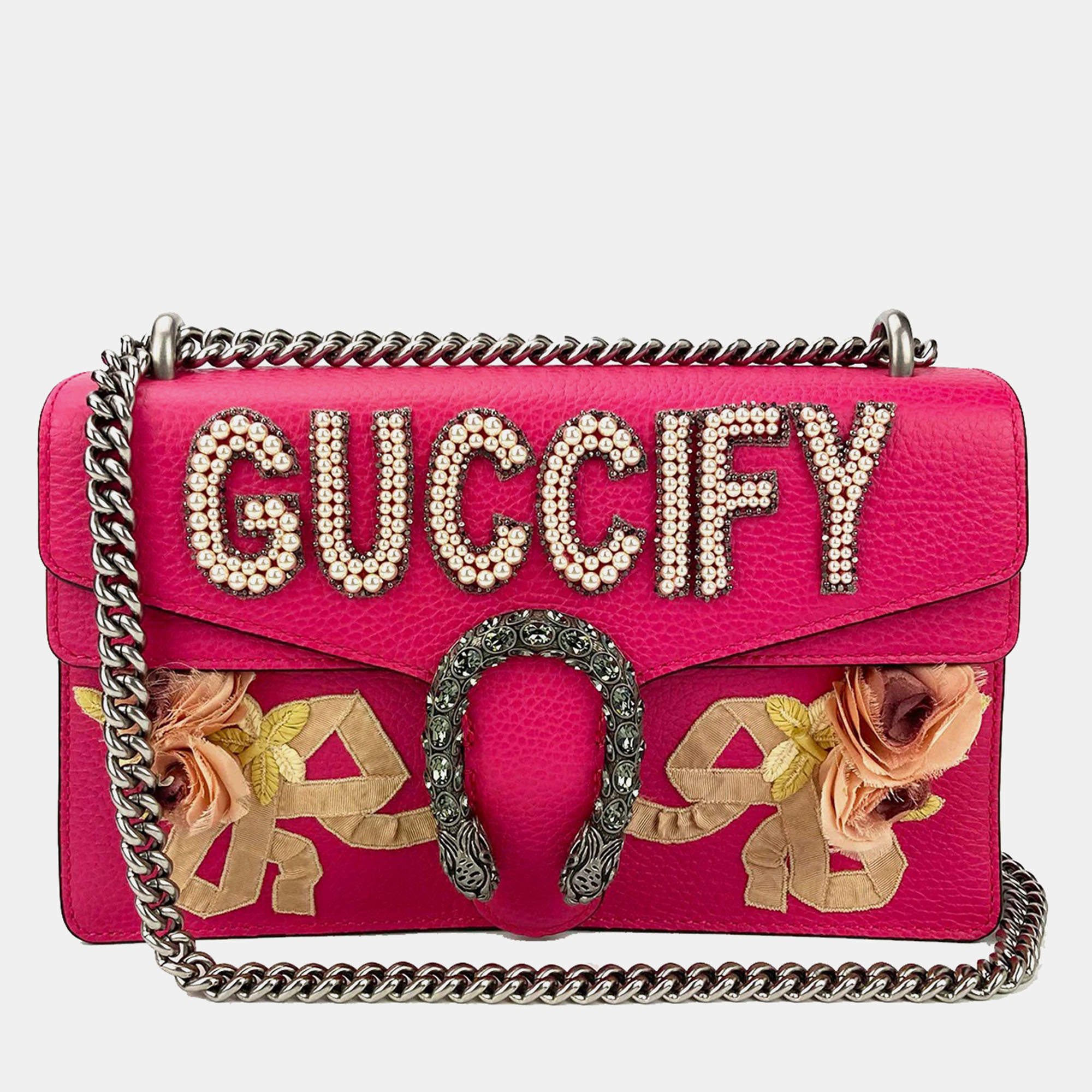 Gucci Dionysus Pink Guccify Small Shoulder Bag