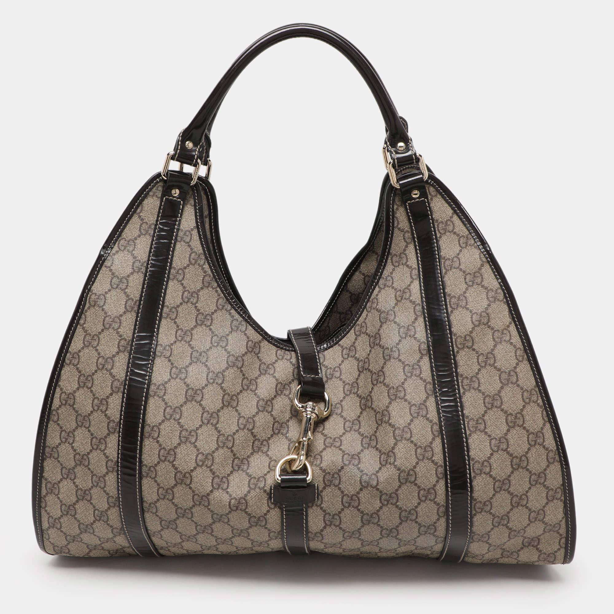 مملوكة مسبقًا Gucci Beige/Brown GG Supreme Canvas and Leather Joy Shoulder Bag