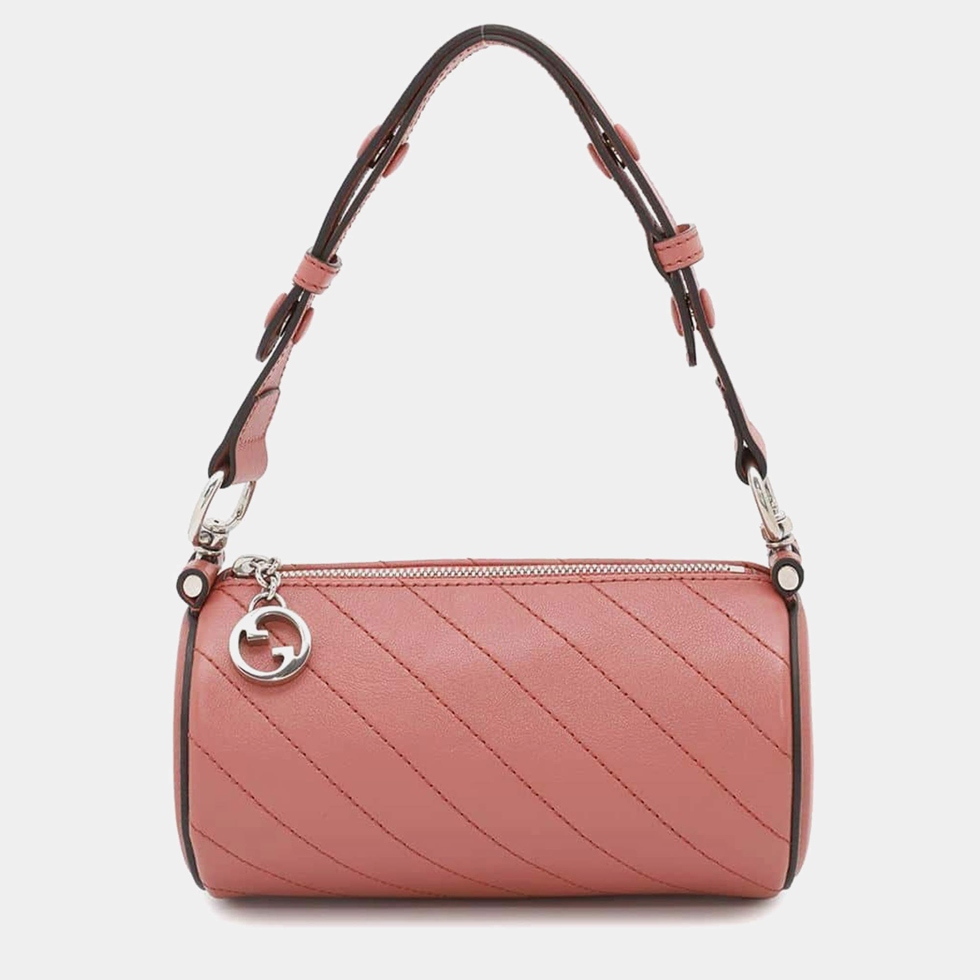 Gucci Pink Leather Blondie Shoulder Bag 