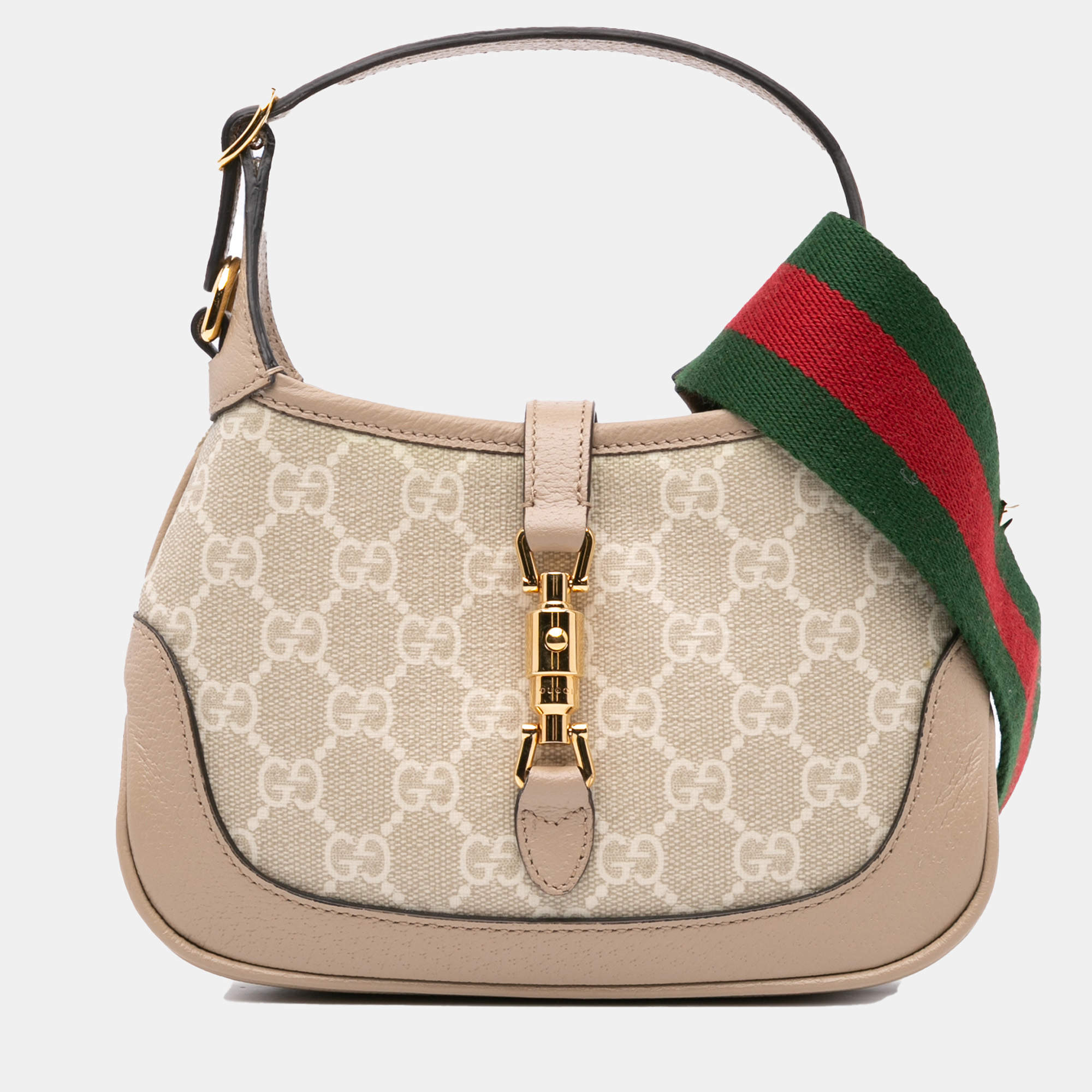Gucci Beige Mini GG Supreme Jackie 1961 Satchel