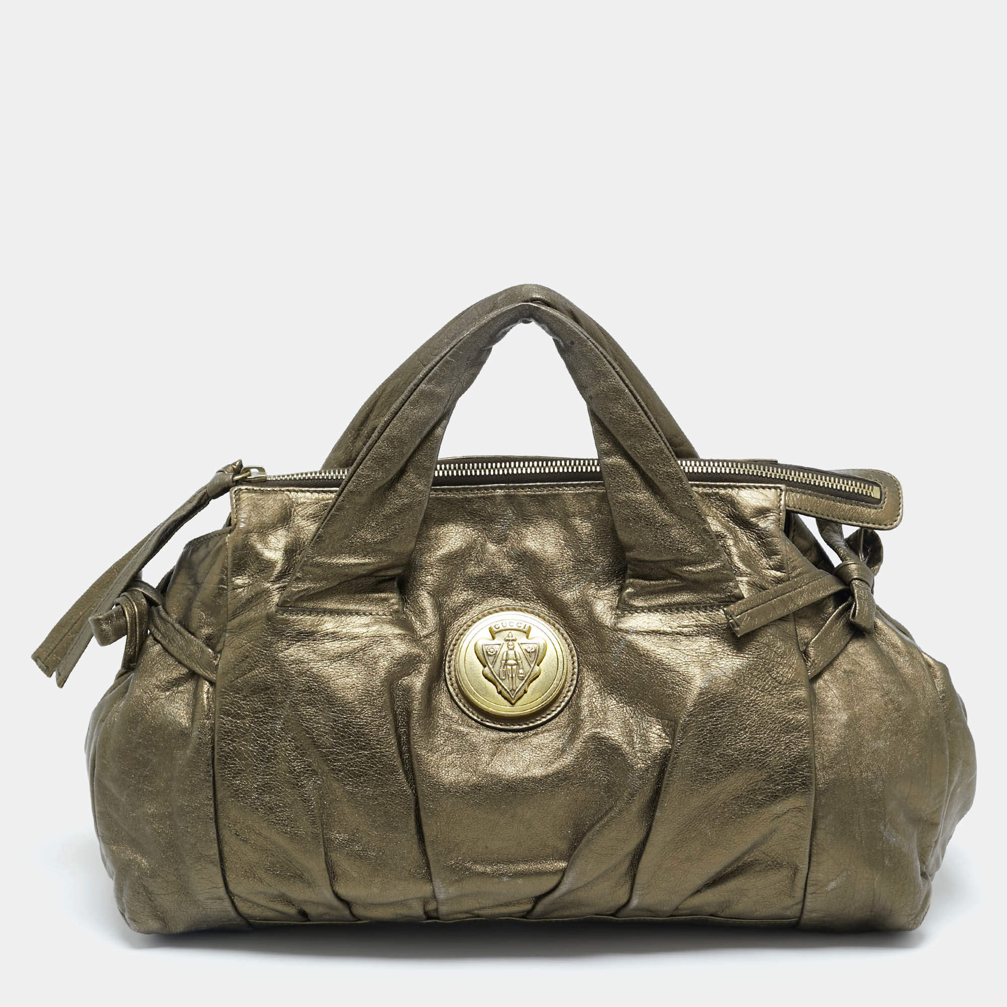 Gucci Metallic Leather Hysteria Satchel