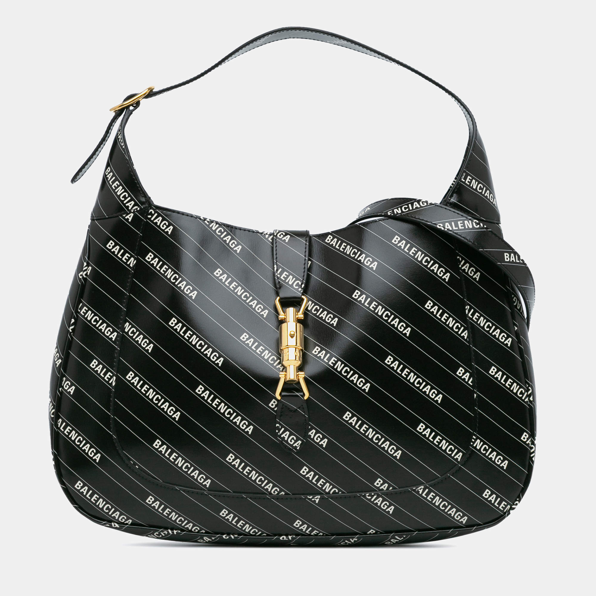Gucci Black Balenciaga The Hacker Project Medium Calfskin Jackie 1961 Crossbody Bag