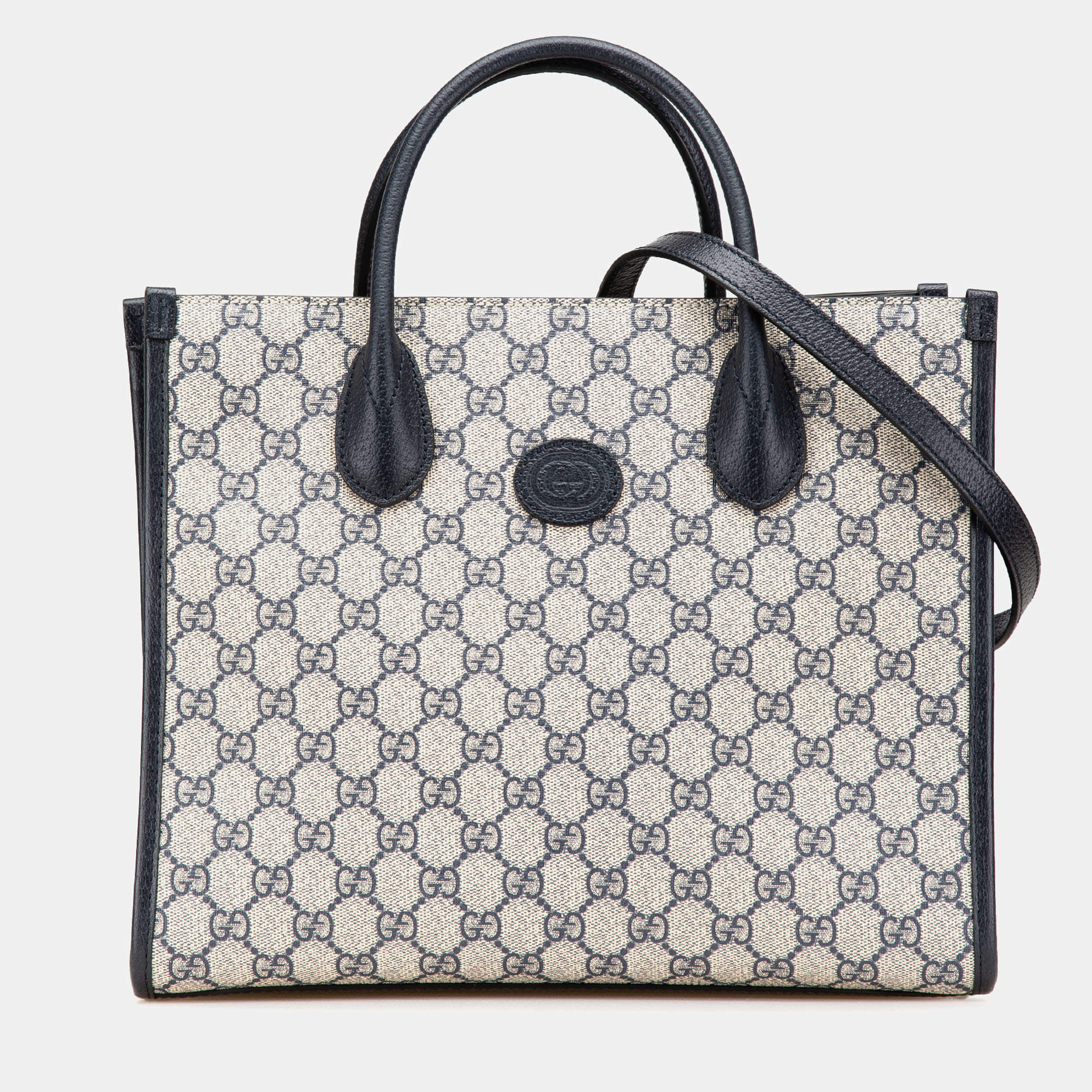 Gucci Beige Small GG Supreme Interlocking G Tote