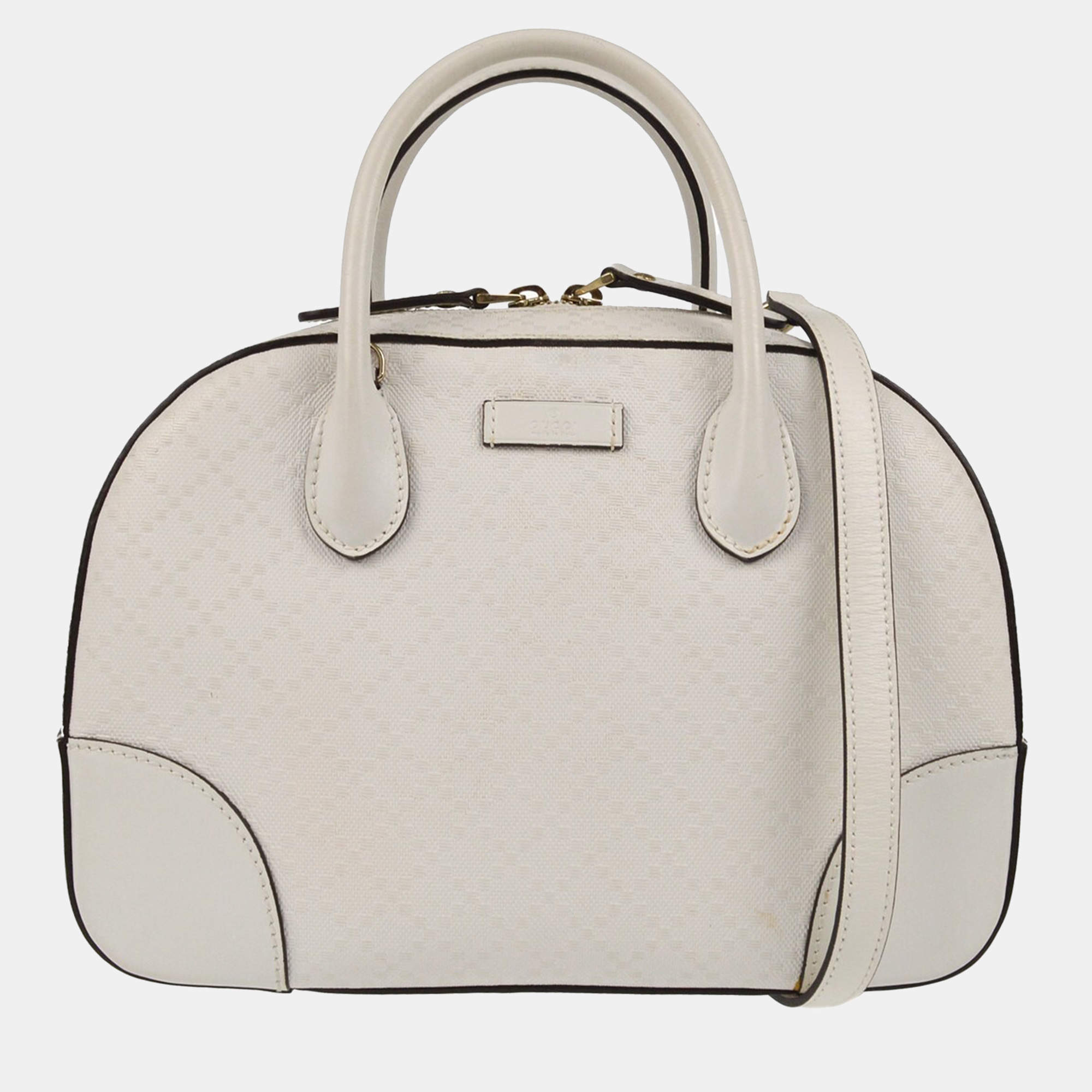 Gucci White Diamante 2way Handbag