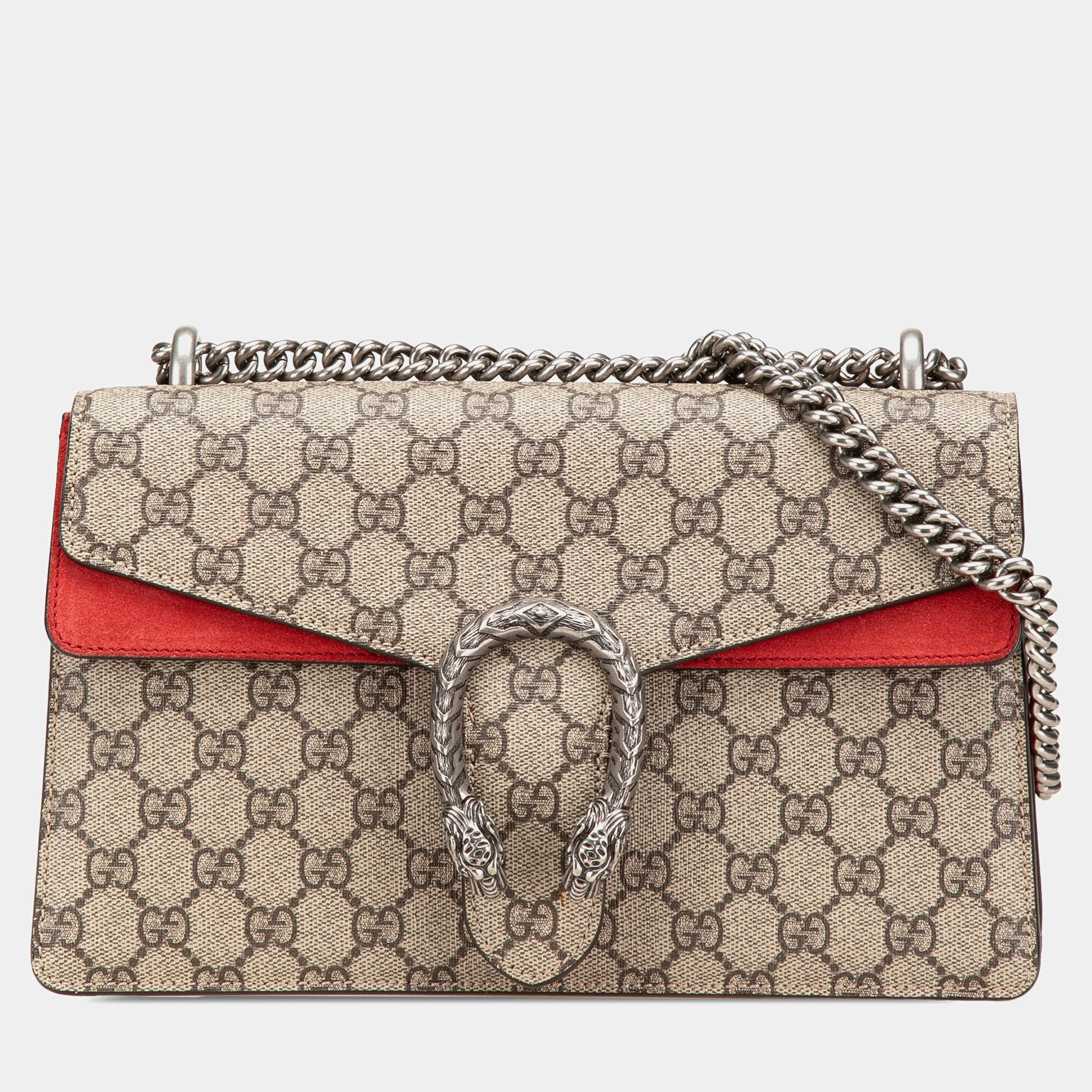 Gucci Brown Small GG Supreme Dionysus Shoulder Bag