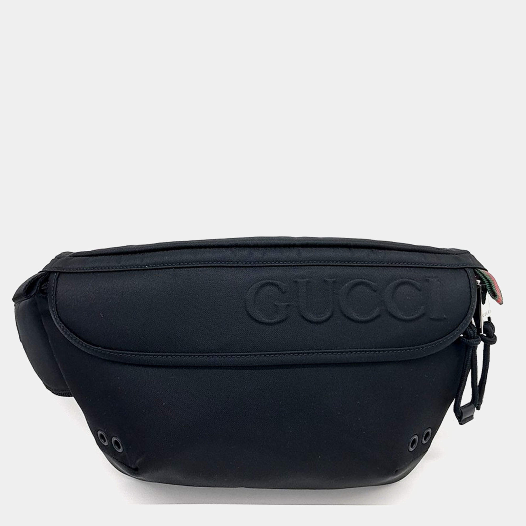 Gucci Black Fabric Belt Bag