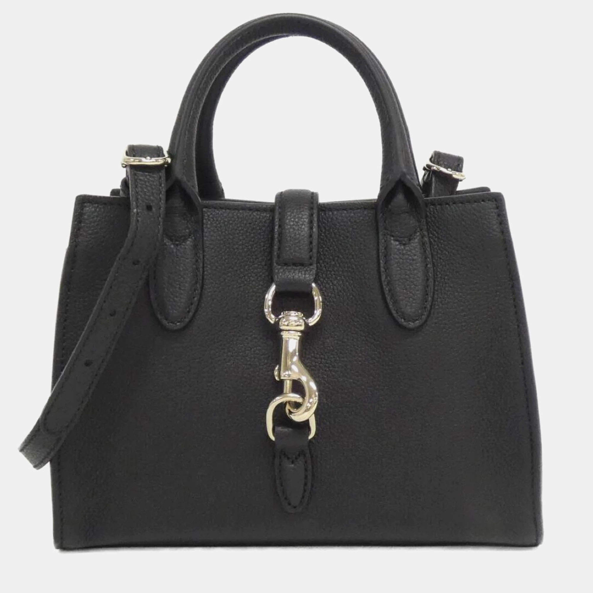 Gucci Soft Jackie Black Leather Satchel Bag