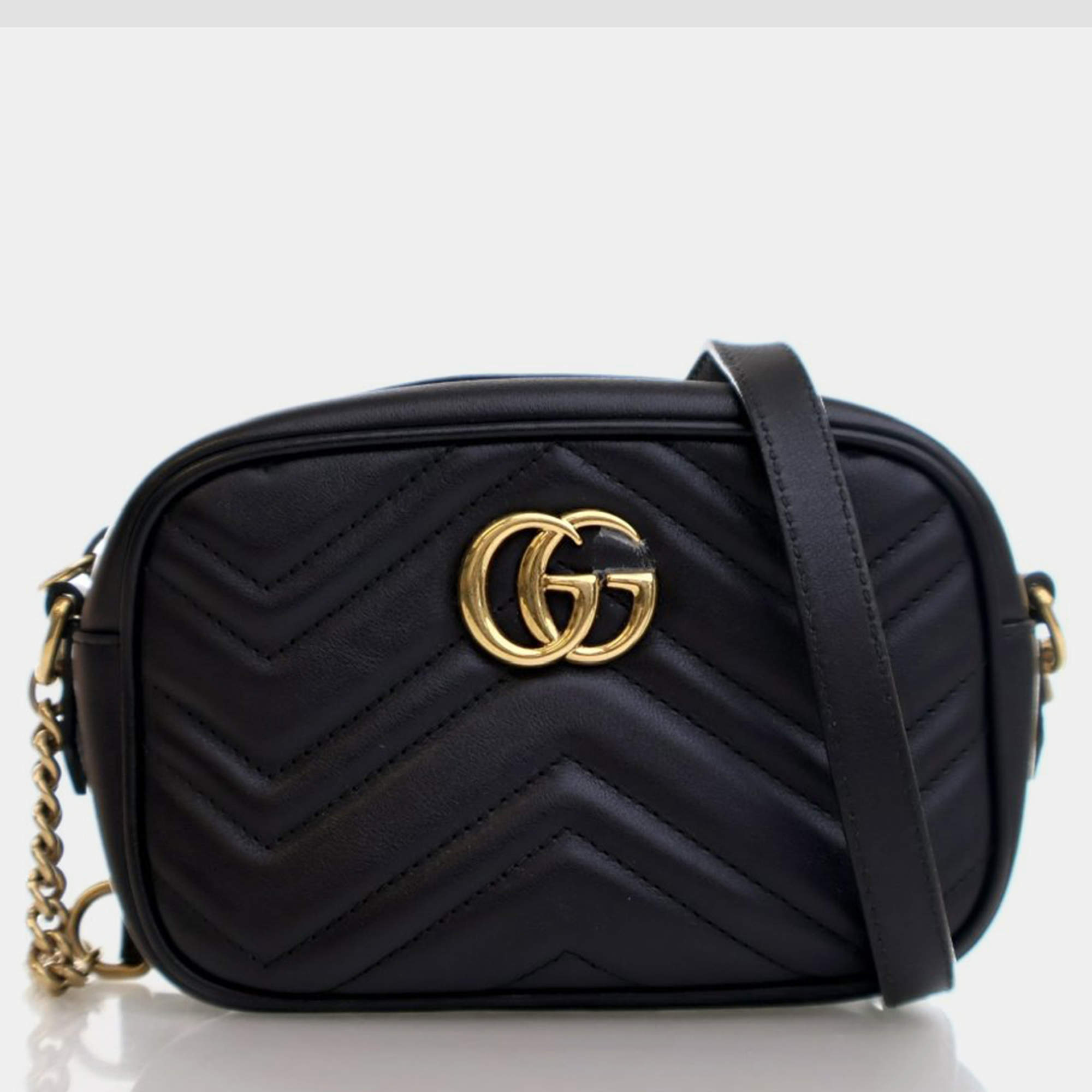 Gucci Mini Calfskin Marmont Chain