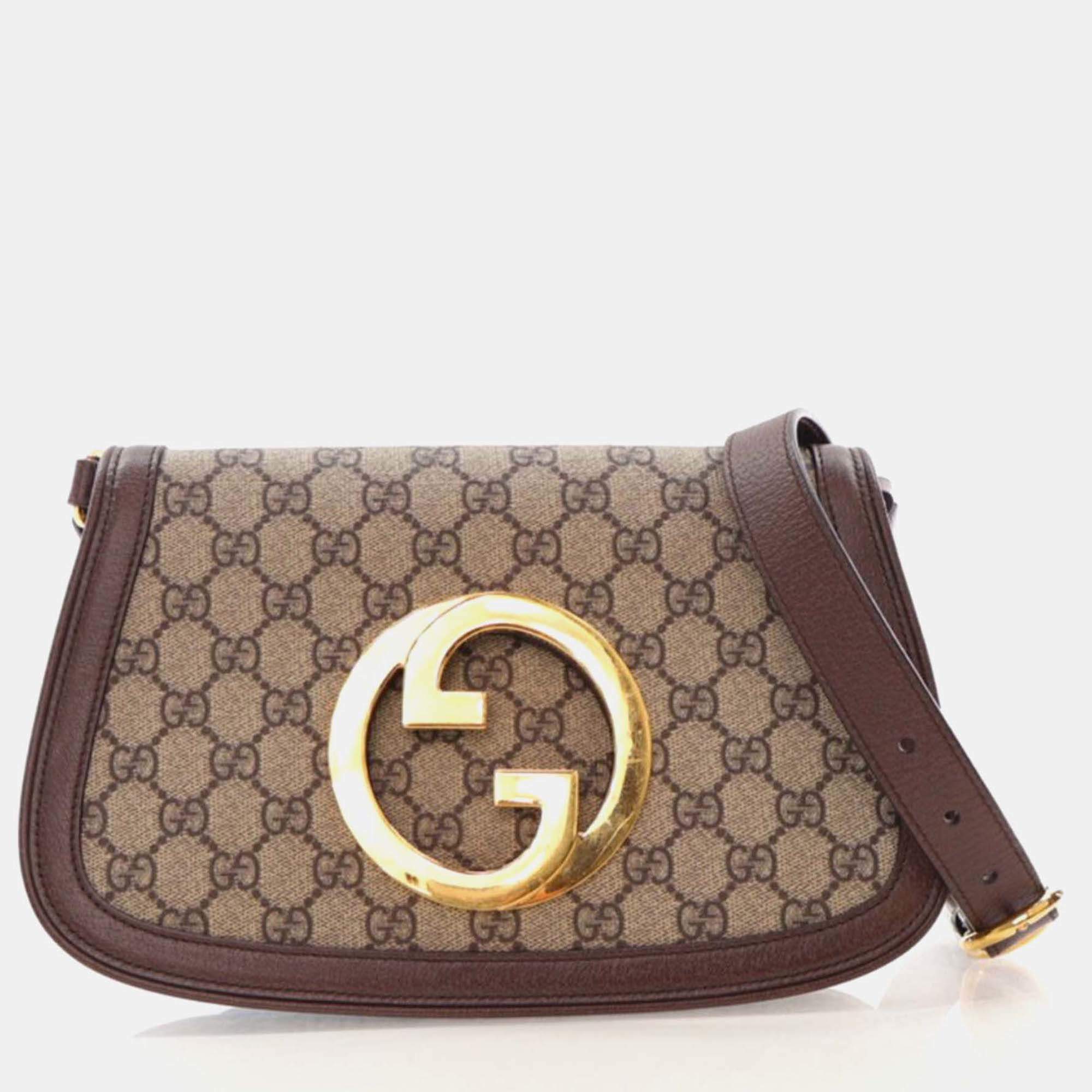 Gucci Small GG Canvas Blondie NM Chain Flap Bag