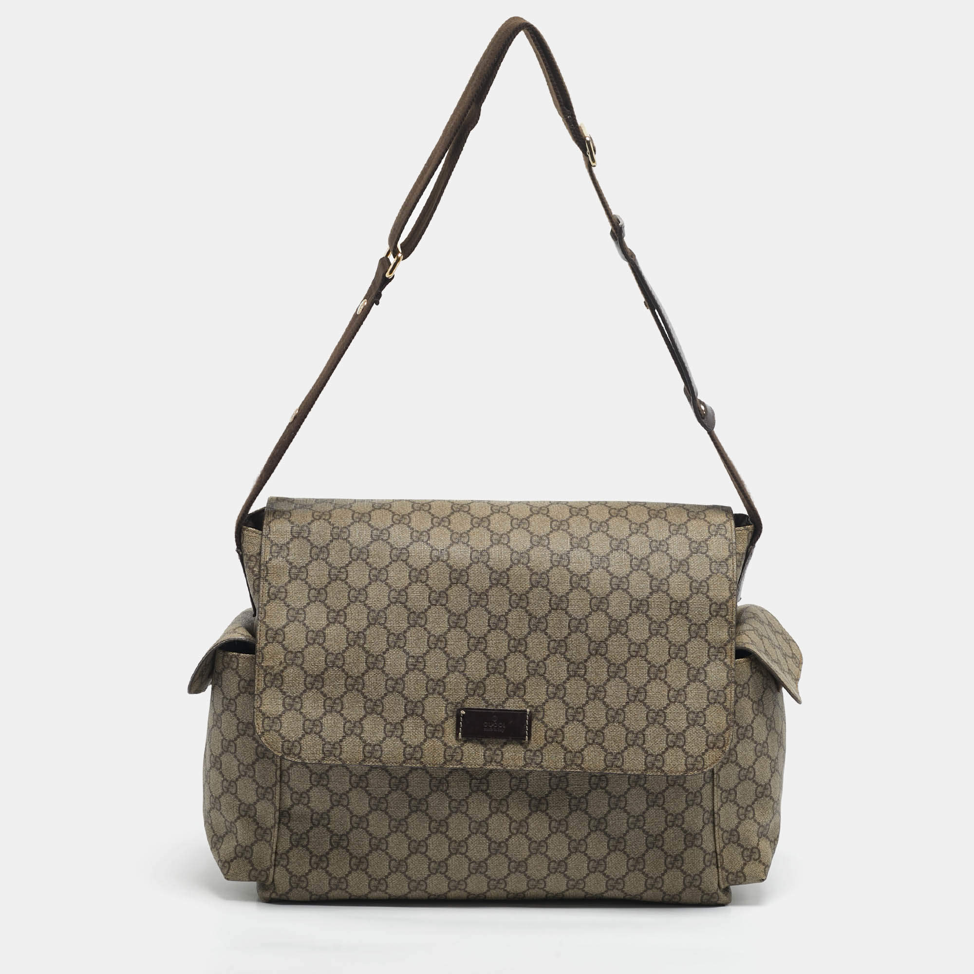 مملوكة مسبقًا حقيبة تغيير حفاضات للأطفال غوتشي بيج جي جي سوبريم كانفاس