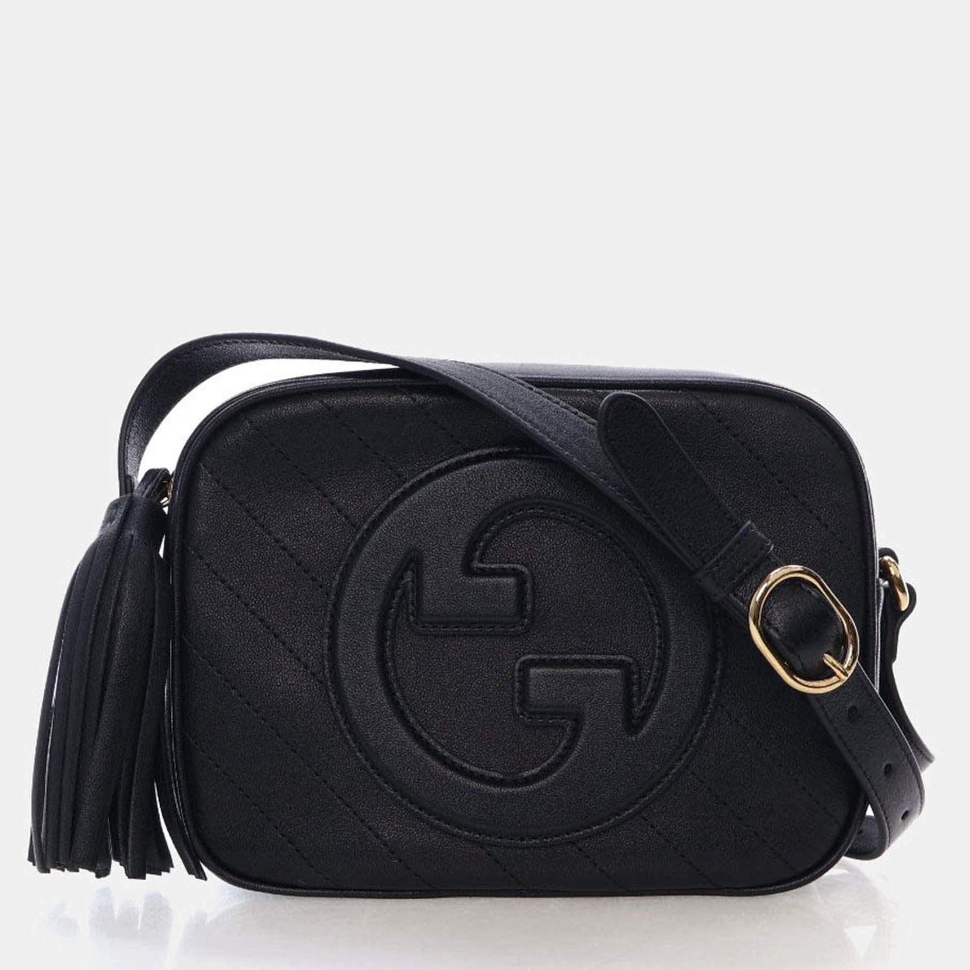 Pre Owned Gucci Calfskin Blondie Disco Bag