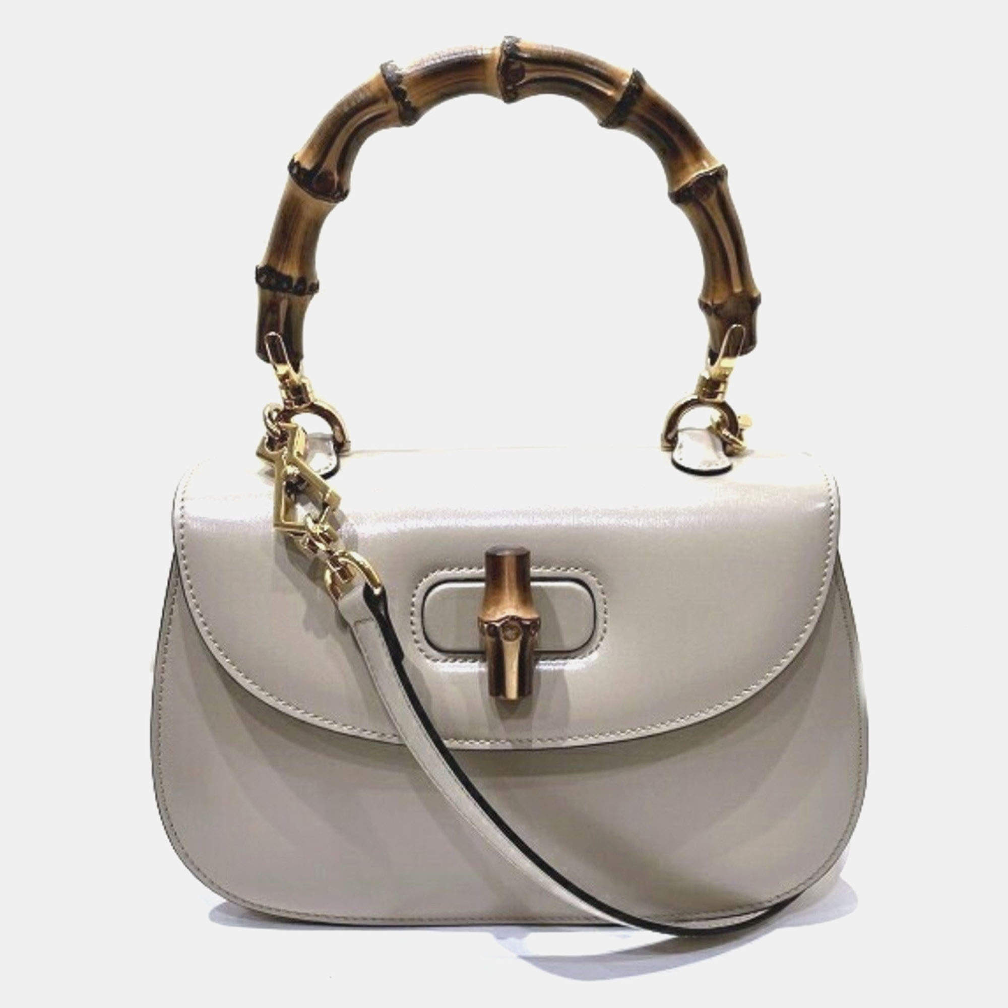 Pre Owned Gucci Bamboo 1947 Small Top Handbag
