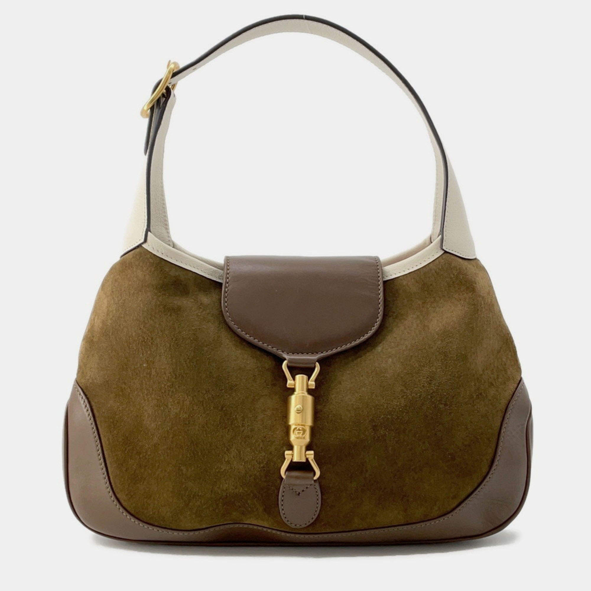 Pre Owned Gucci Shoulder Bag Jackie Suede Vault