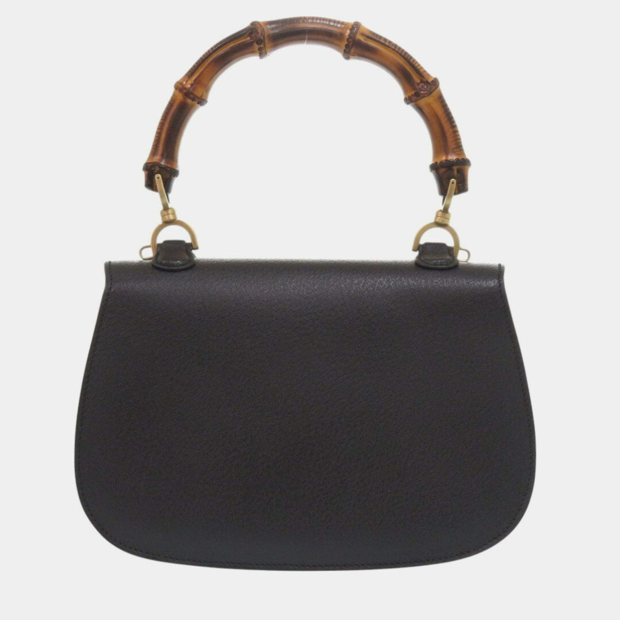 Gucci Luscious Green Leather Small Half Moon Top Handle Bag