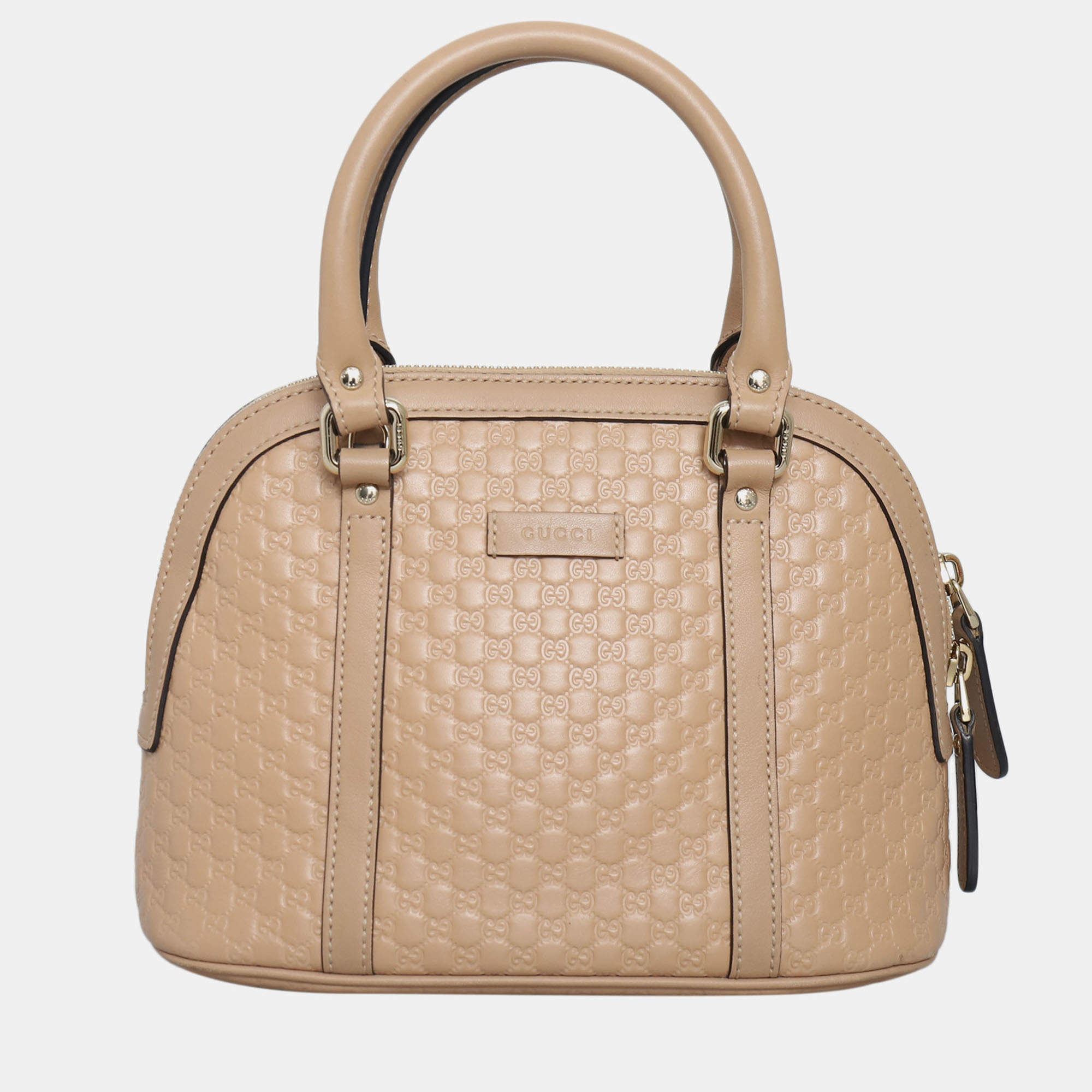 Pre Owned Microguccissima Mini Dome Satchel