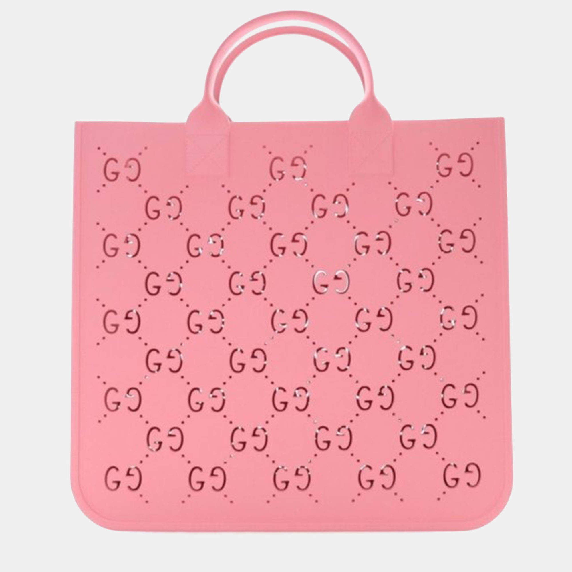 Pre Owned Gucci Rubber Tote
