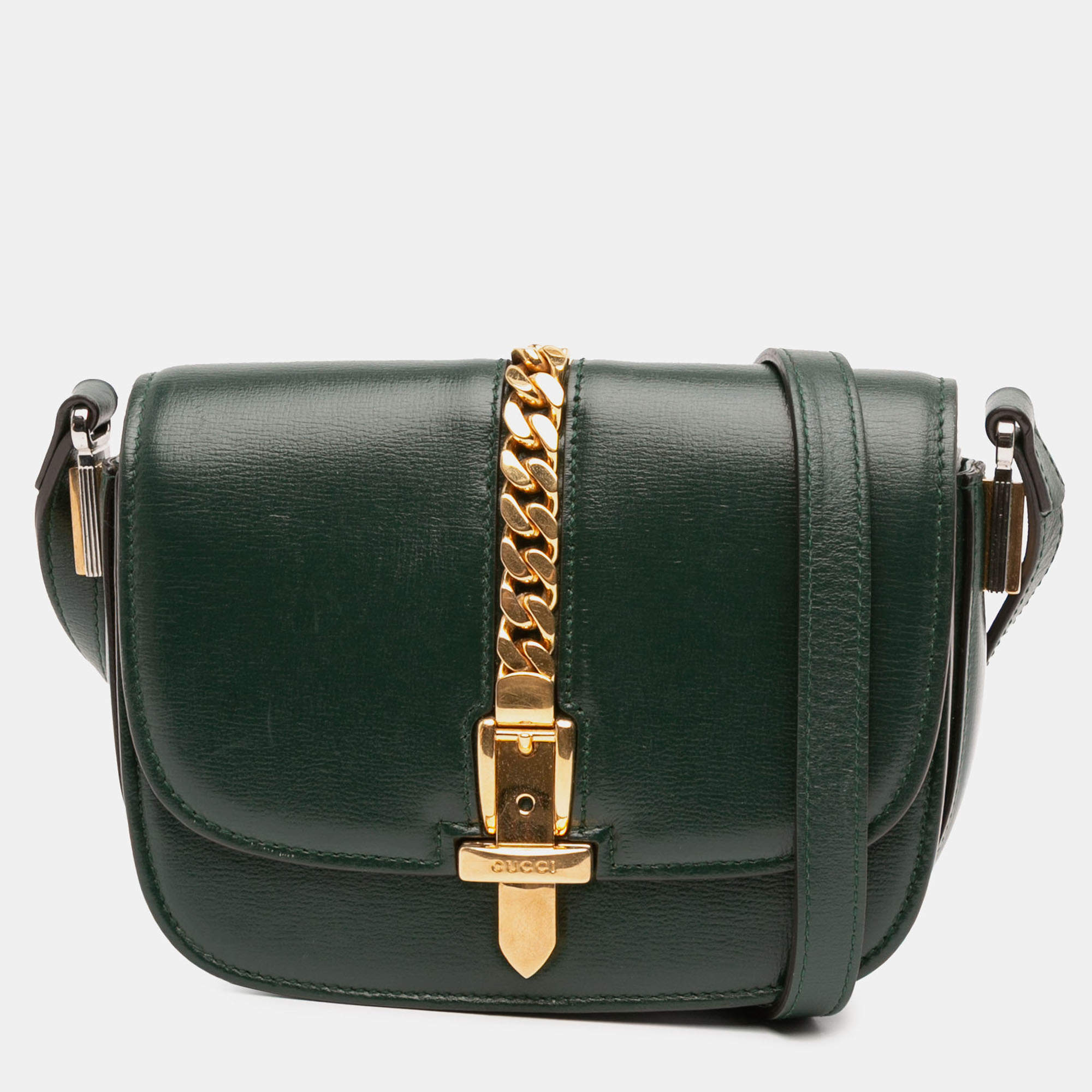Pre Owned Gucci Mini Leather Sylvie 1969 Crossbody