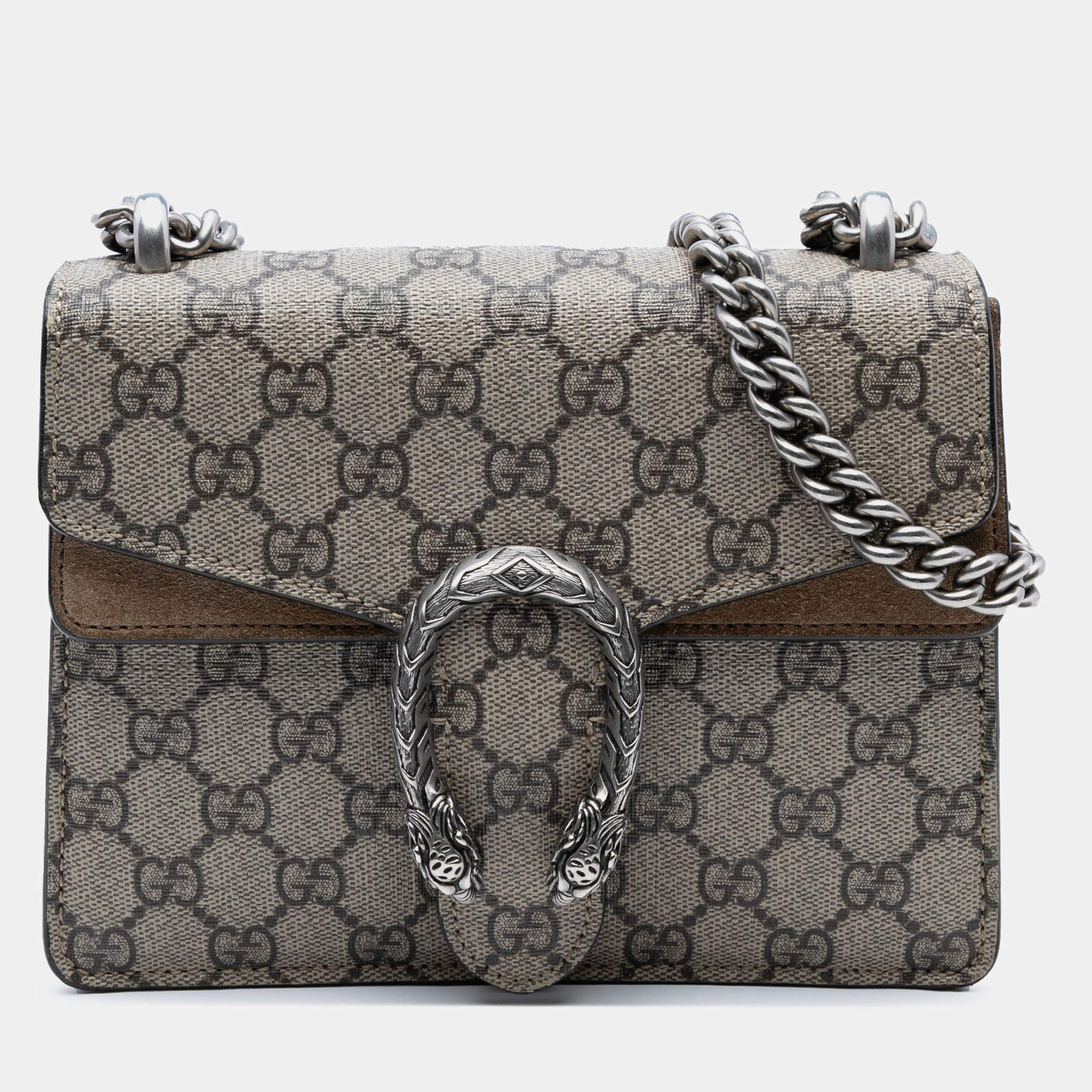 Pre Owned Gucci Small GG Supreme Dionysus Crossbody
