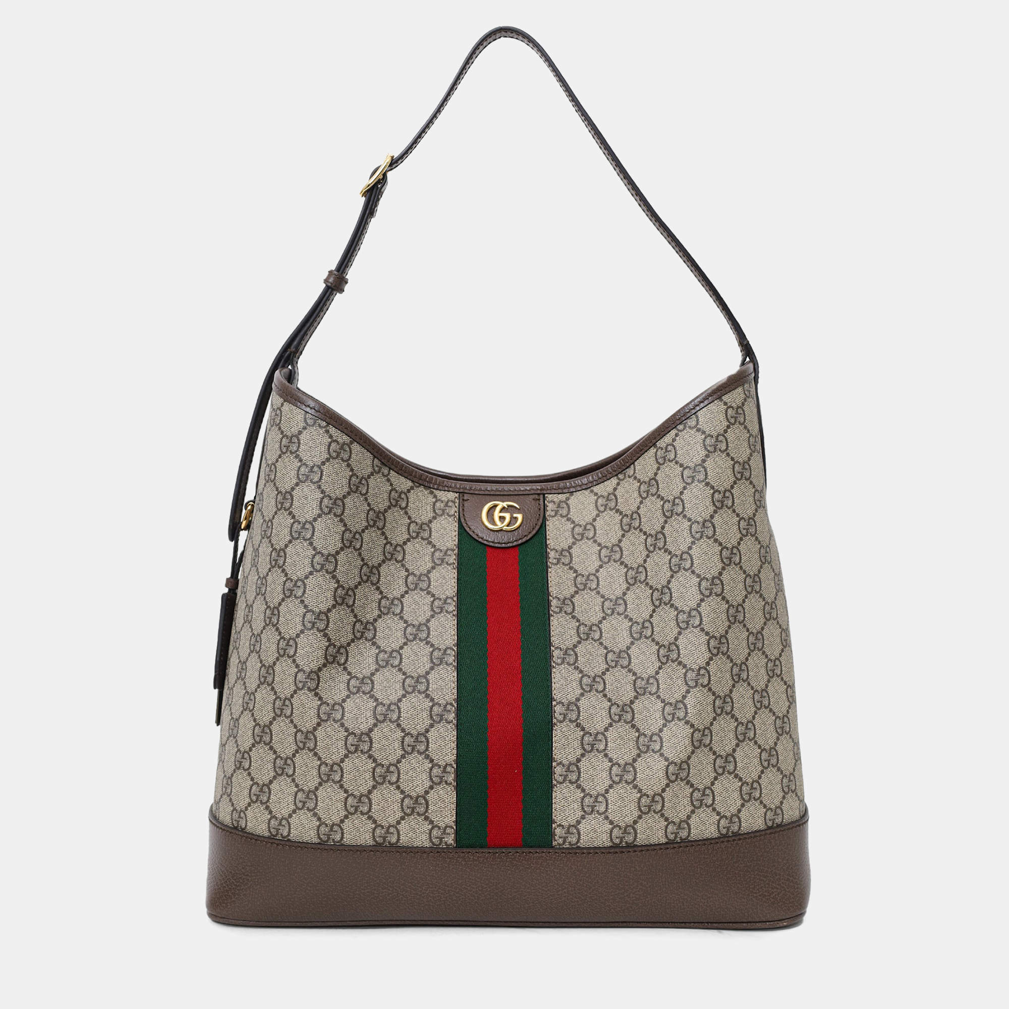 Pre Owned Gucci 'GG' Supreme Ophidia Large Shoulder Bag