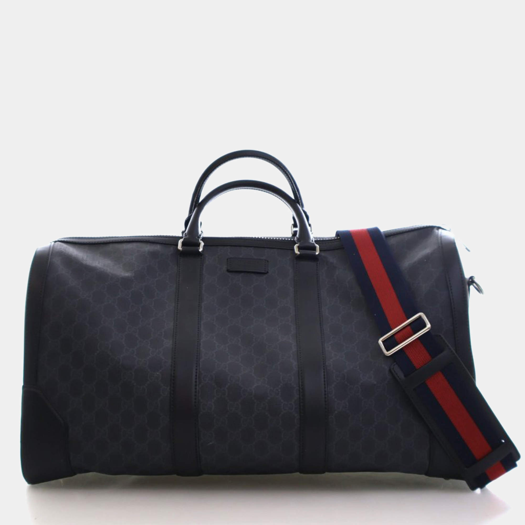 Pre Owned Gucci Large GG Supreme Duffle