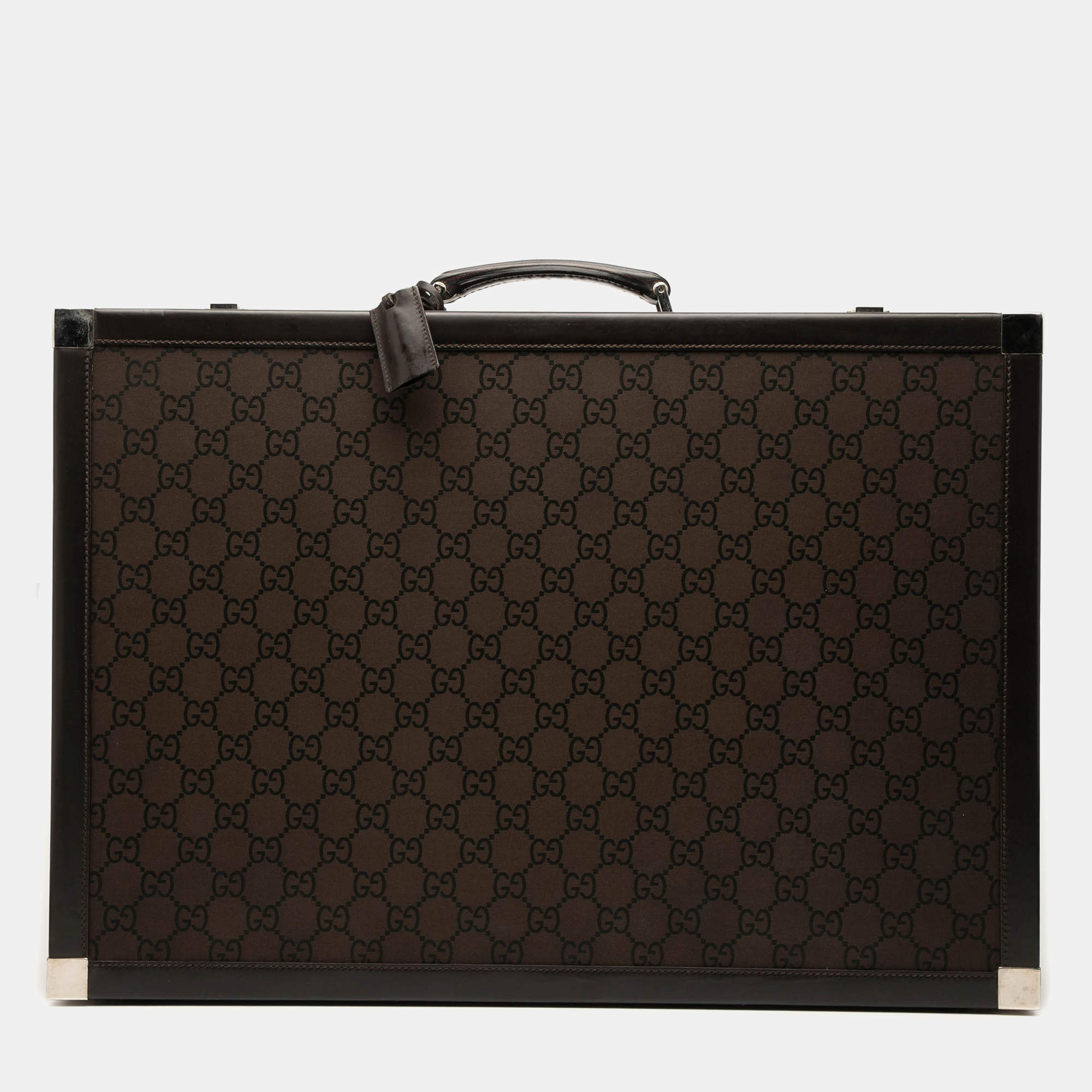 مملوكة مسبقًا Gucci Brown GG Canvas Trunk Suitcase