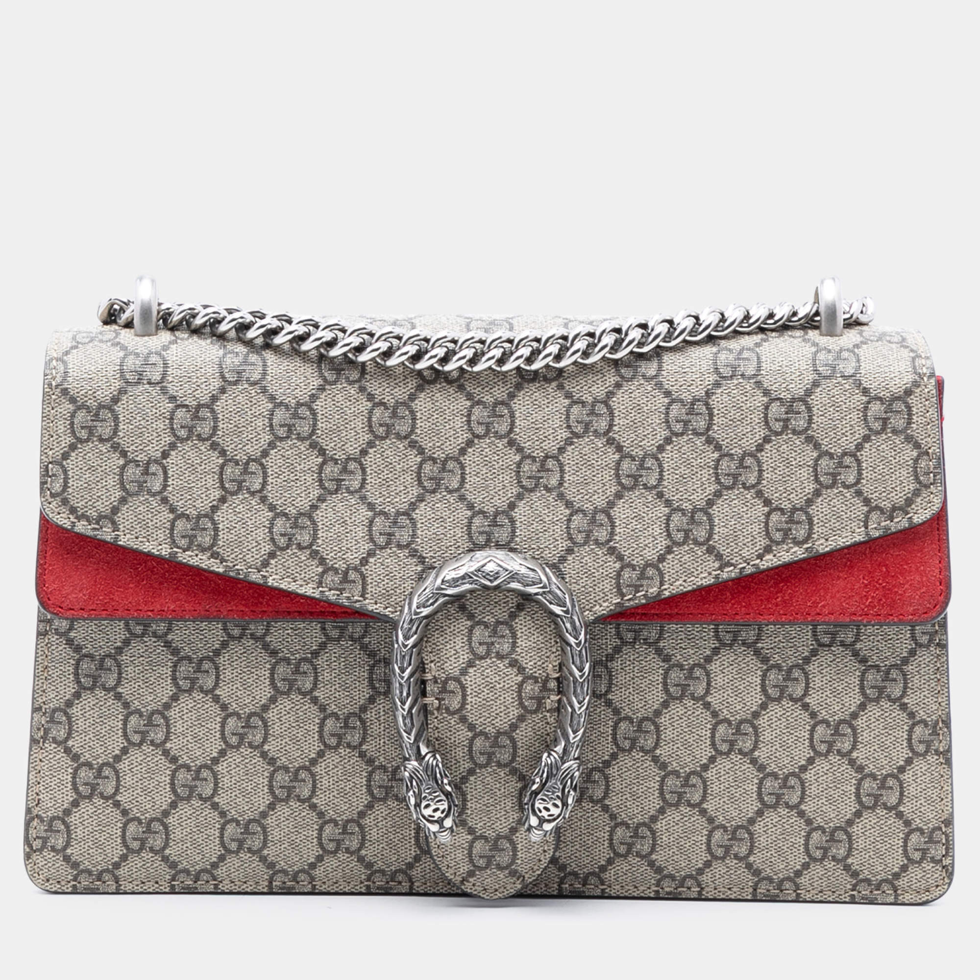 مملوكة مسبقًا Gucci Brown Medium GG Supreme Dionysus Shoulder Bag