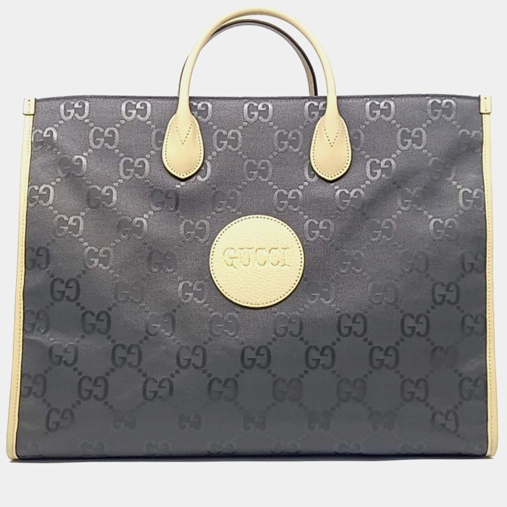 مملوكة مسبقًا Gucci Brown Nylon Off the Grid Tote Bag