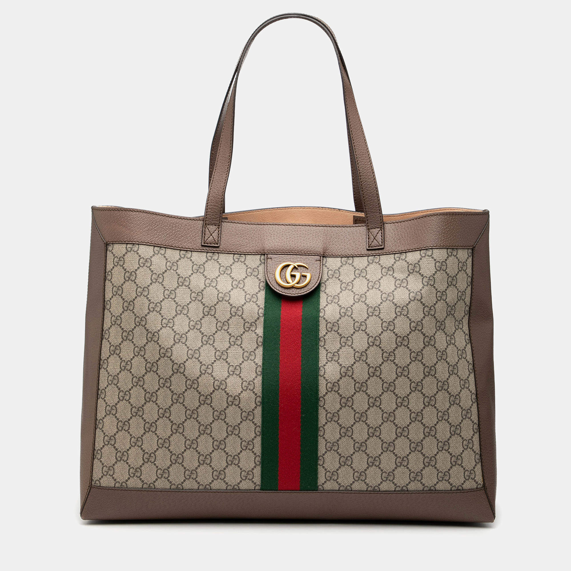 مملوكة مسبقًا Gucci Brown GG Supreme Ophidia Tote