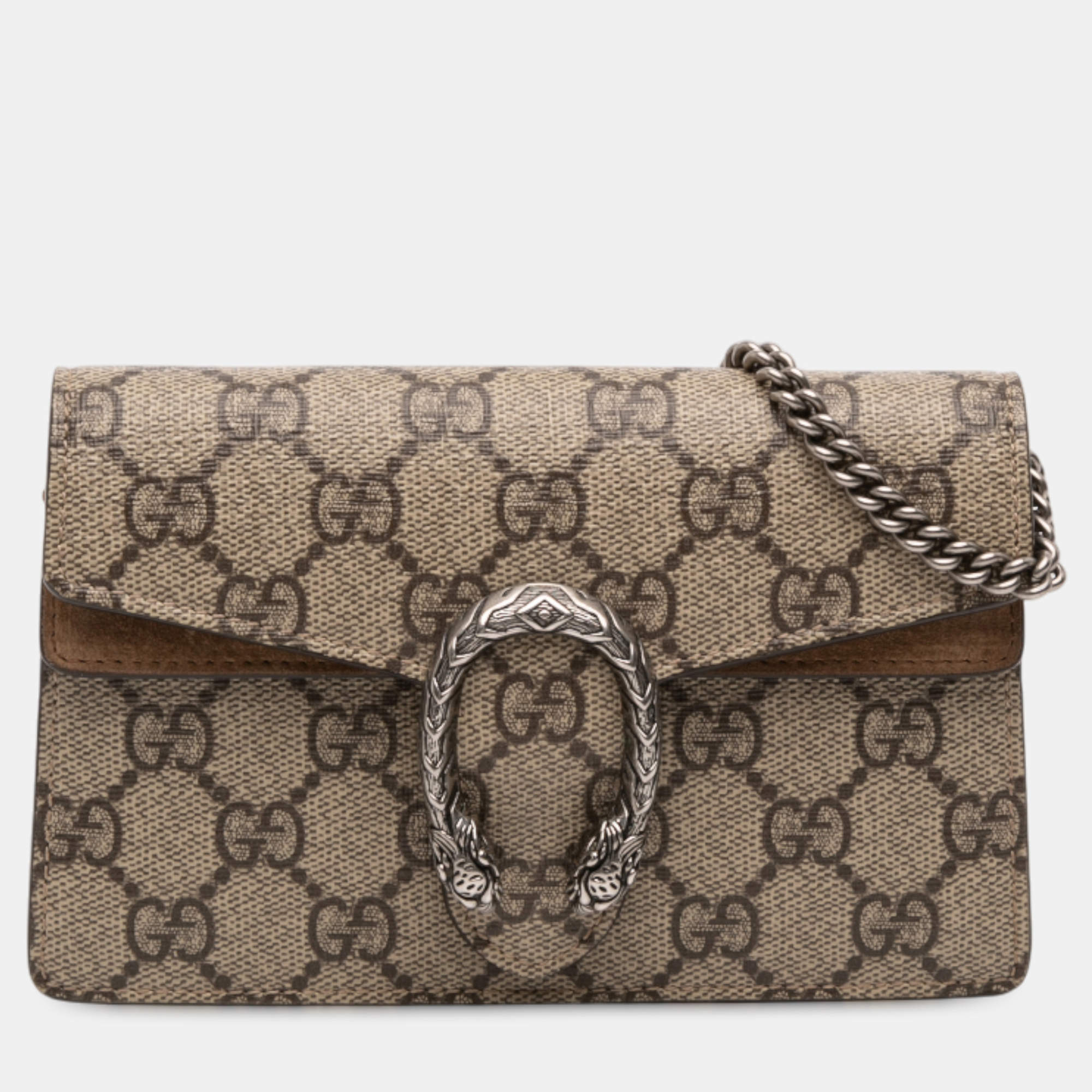 Pre Owned Gucci Brown Mini GG Supreme Dionysus Crossbody