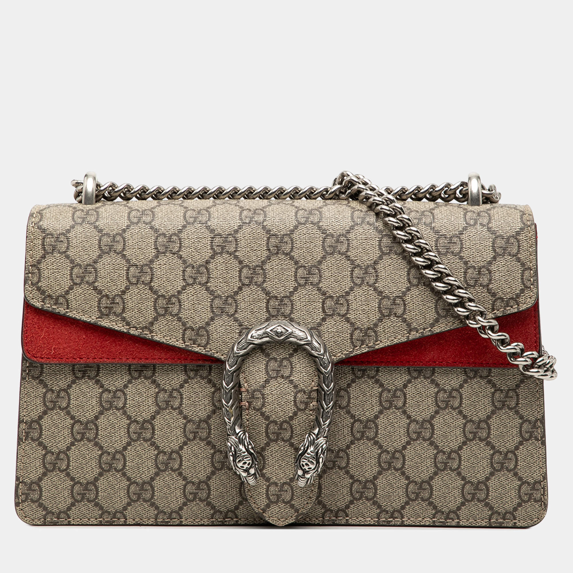 مملوكة مسبقًا Gucci Brown Medium GG Supreme Dionysus Shoulder Bag