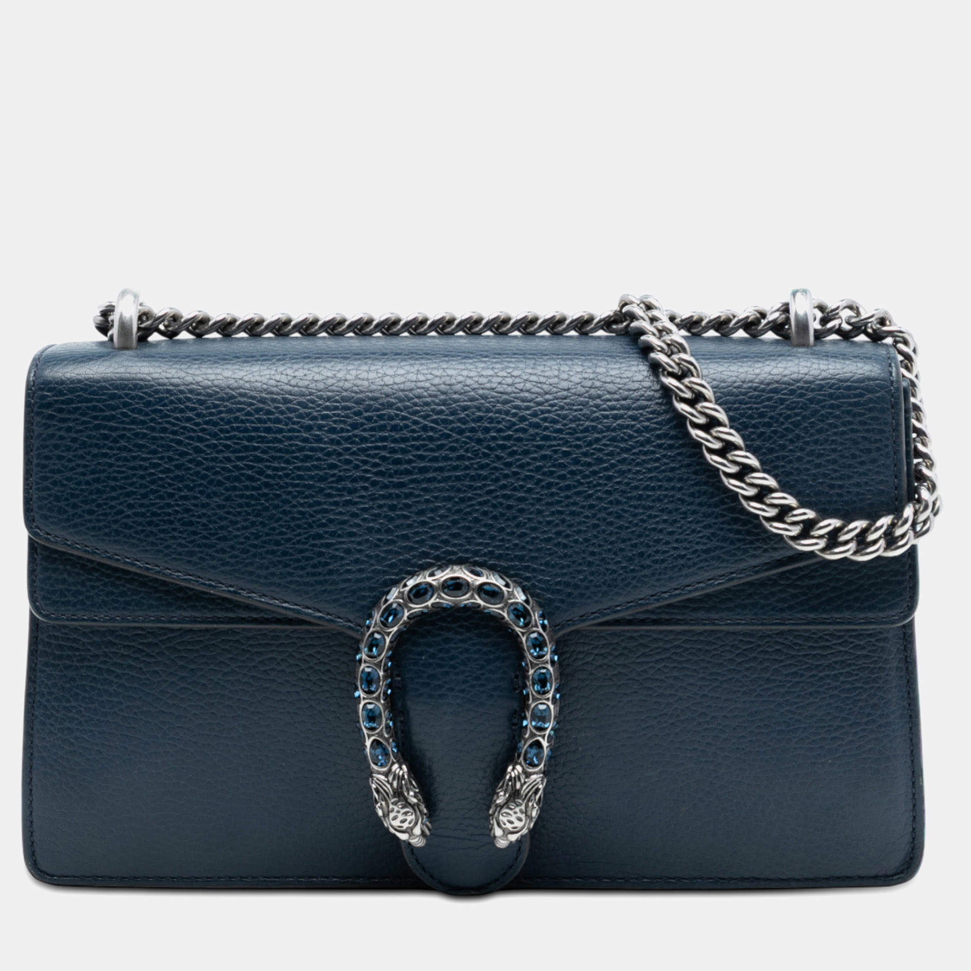 مملوكة مسبقًا Gucci Blue Medium Calfskin Dionysus Shoulder Bag