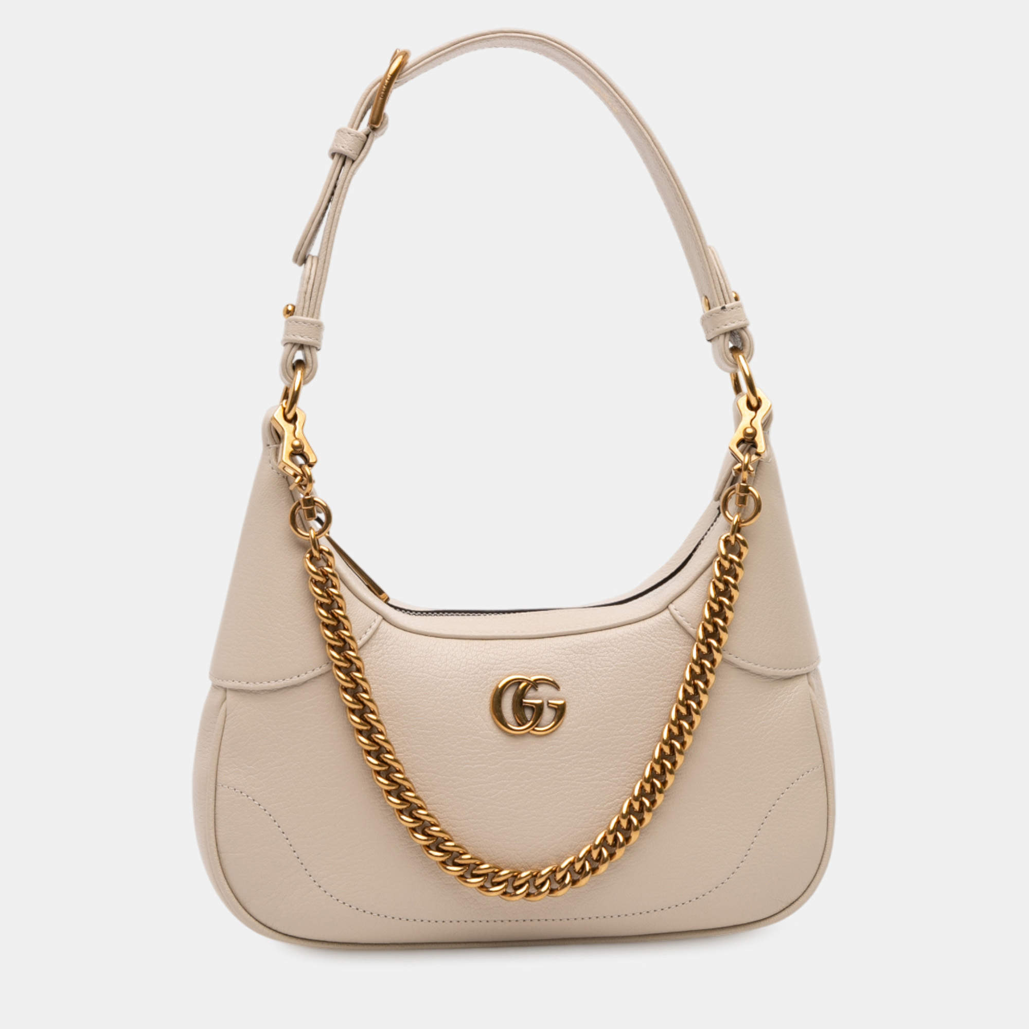 مملوكة مسبقًا Gucci White Small Calfskin Aphrodite Satchel