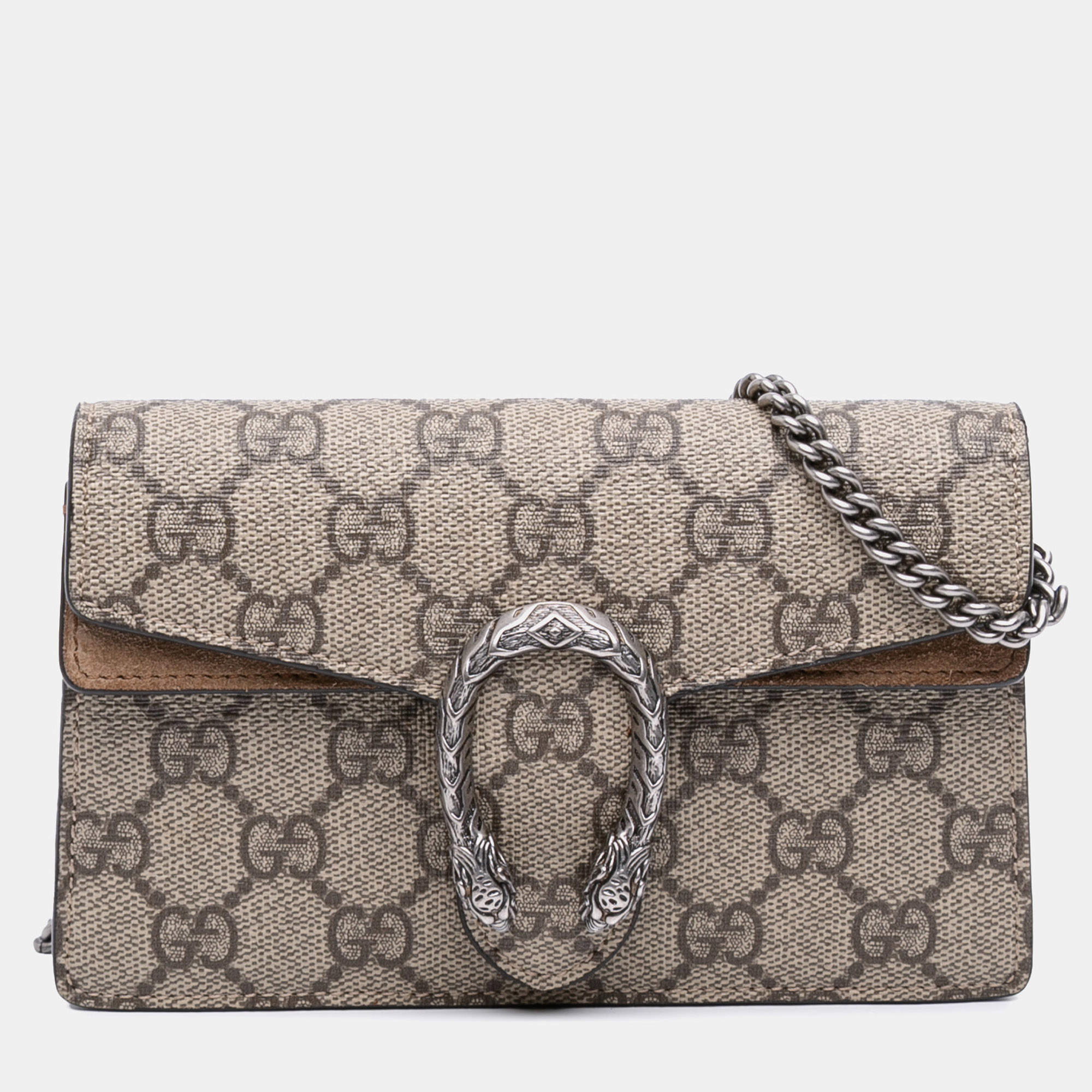 Pre Owned Gucci Brown Mini GG Supreme Dionysus Crossbody