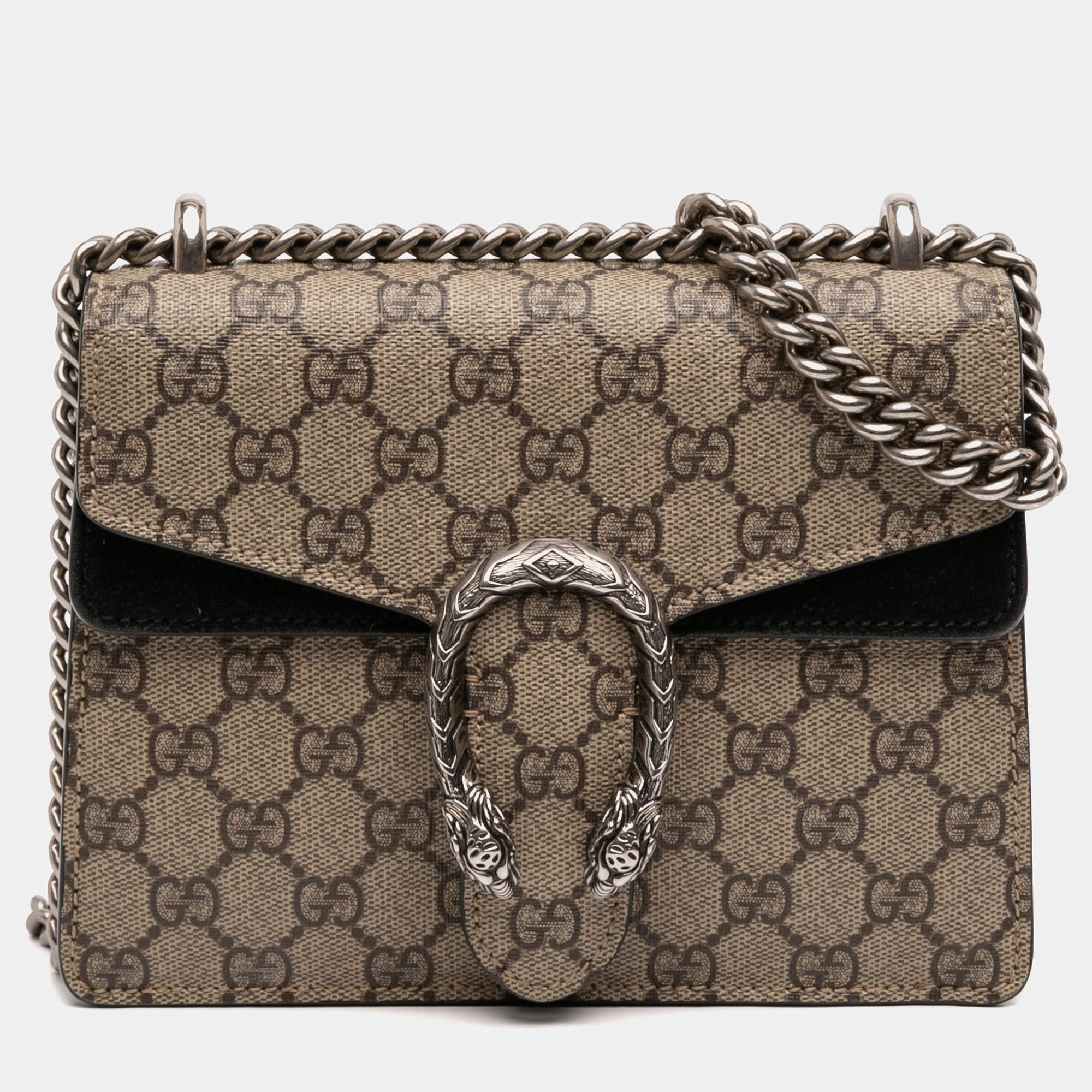 مملوكة مسبقًا Gucci Brown Small GG Supreme Dionysus Crossbody
