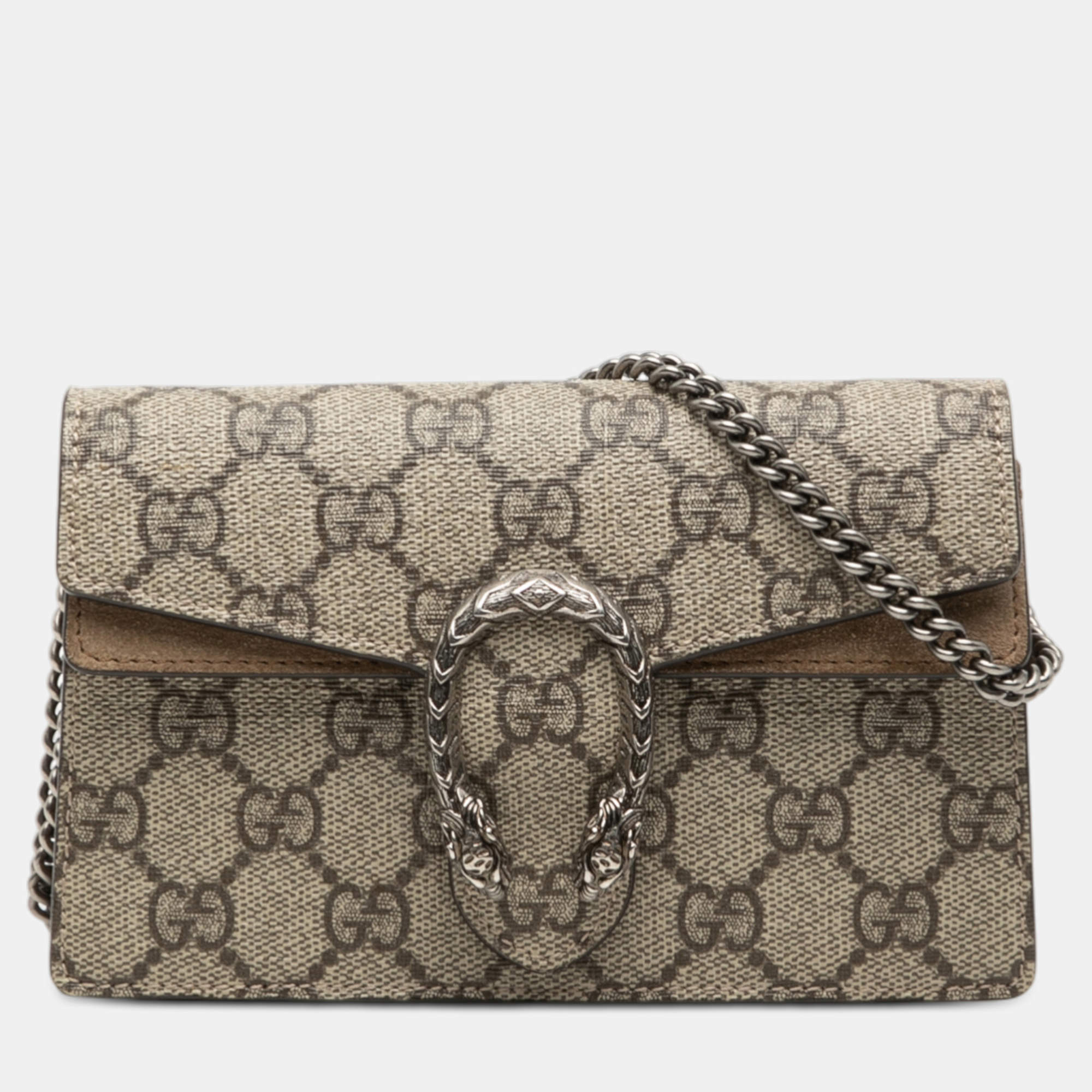 مملوكة مسبقًا Gucci Beige Mini GG Supreme Dionysus Crossbody