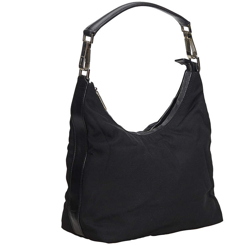 black gucci canvas bag