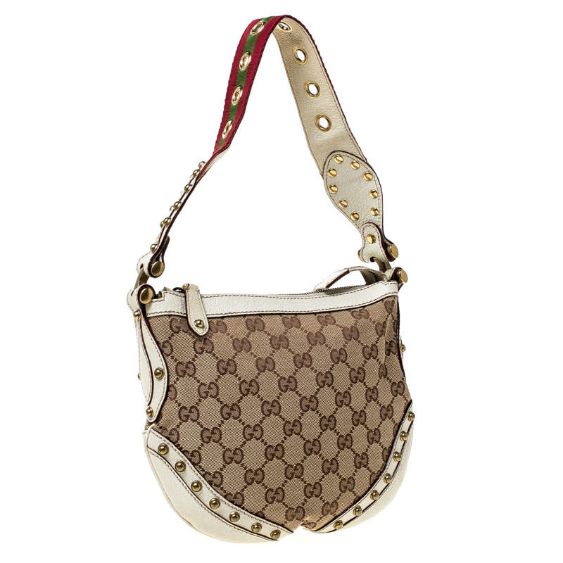 gucci pelham studded shoulder bag