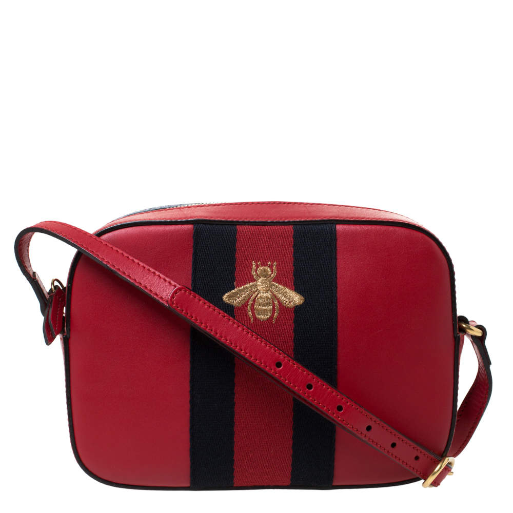 Gucci Broadway Shoulder Bag in Leather Red 453778 – Timeless Vintage