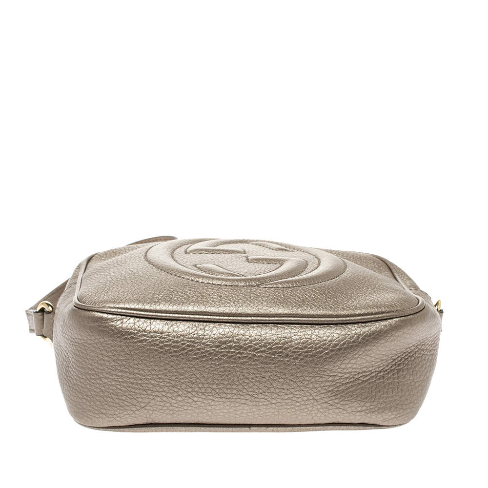 Soho leather crossbody bag Gucci Gold in Leather - 37337050