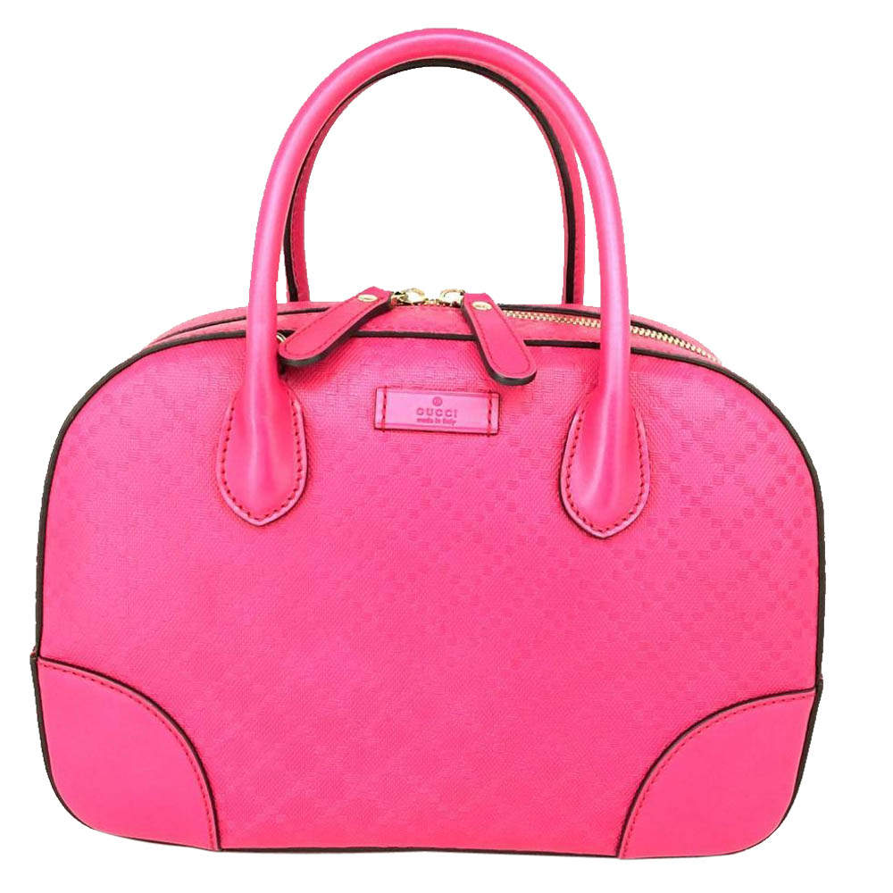 Gucci Pink Bright Diamante Leather Top Handle Bag Gucci | TLC