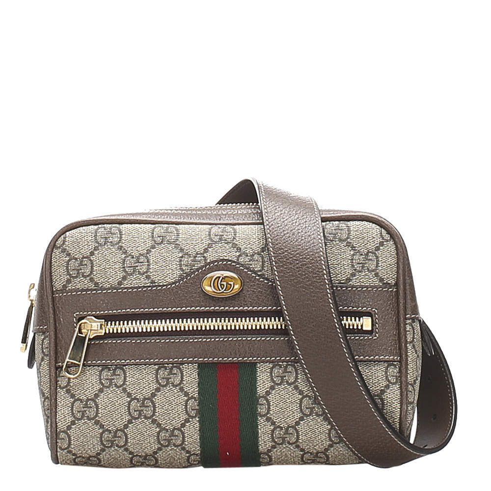 gg supreme canvas belt bag