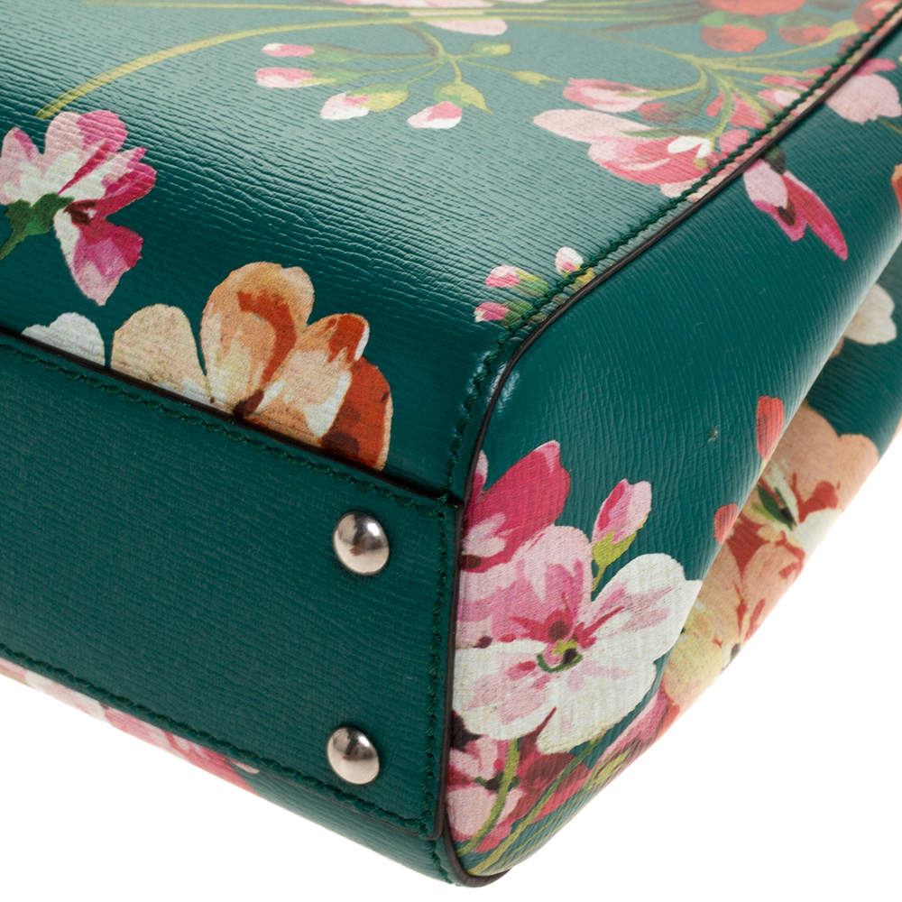 Bamboo Handle Mini Leather Bag - Kelly Green – Coastal Bloom