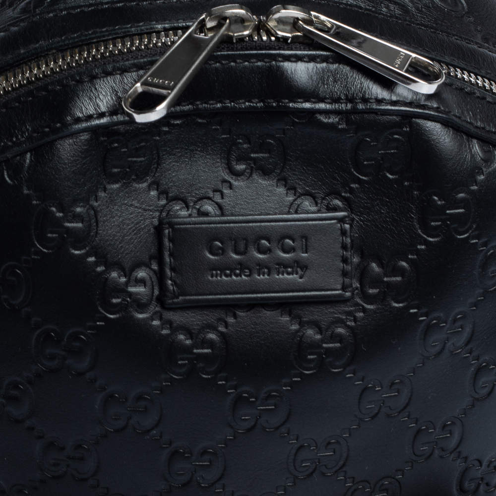 Gucci Backpack Guccissima Black Leather ref.998405 - Joli Closet