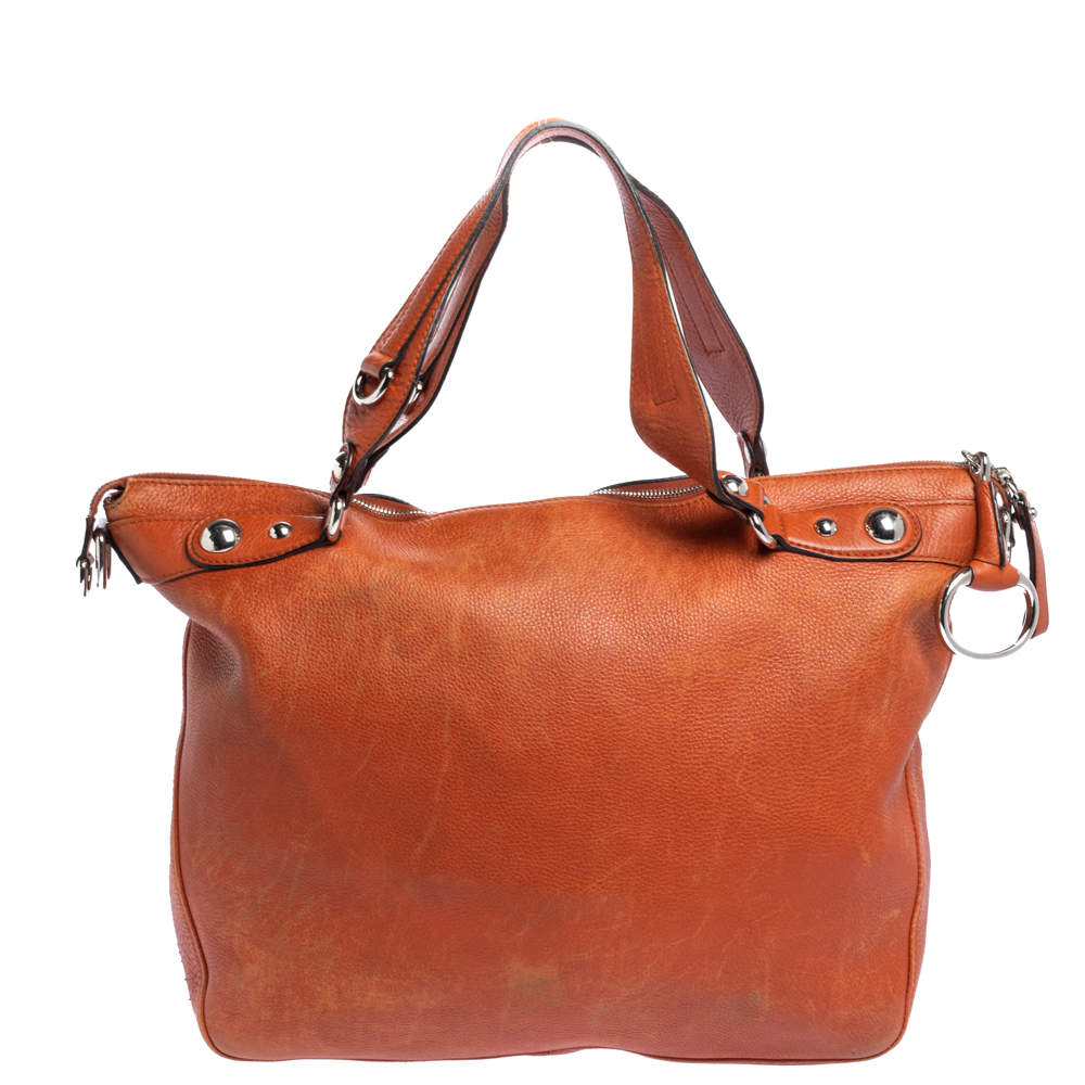 Gucci Burnt Orange Leather Large Horsebit Shoulder Bag Gucci | TLC