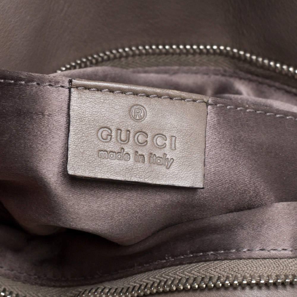 Gucci Taupe Leather Croisette Clutch Gucci | The Luxury Closet