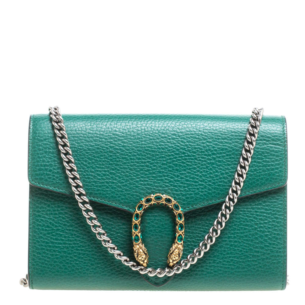 Gucci Green Leather Mini Dionysus Shoulder Bag Gucci | TLC
